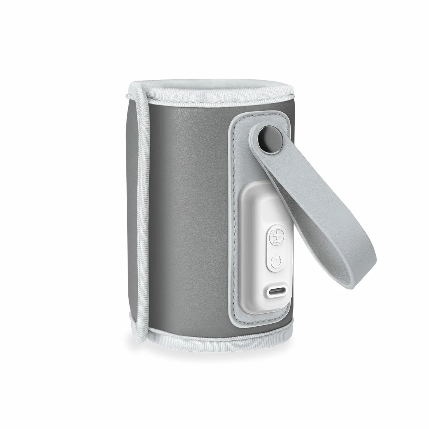 LIONELO Thermup Go Przenośny Ogrzewacz do Butelek, Utrzymuje Ciepło 24 h, 5 Temperatur, Ładowanie USB, BPA Free