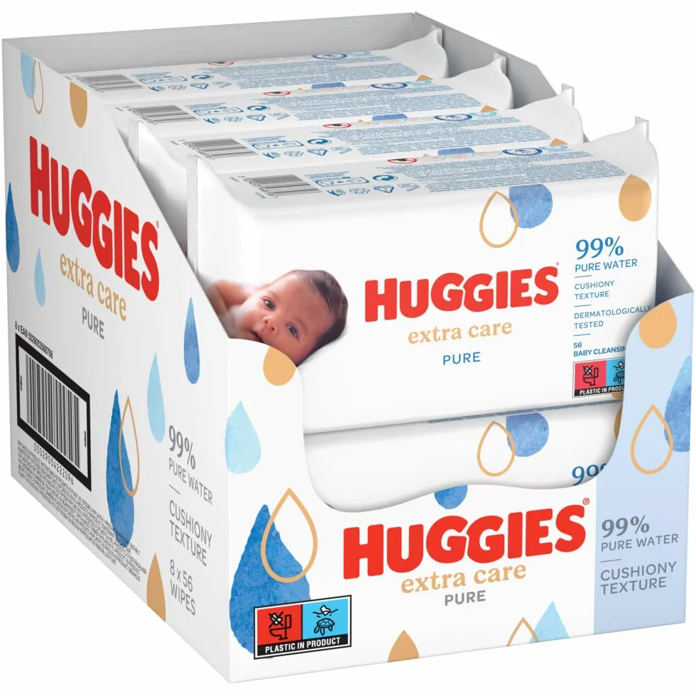 Huggies Pull Ups Explorers Count Up Disney Chusteczki Nawilżane, 8 x 56 sztuk