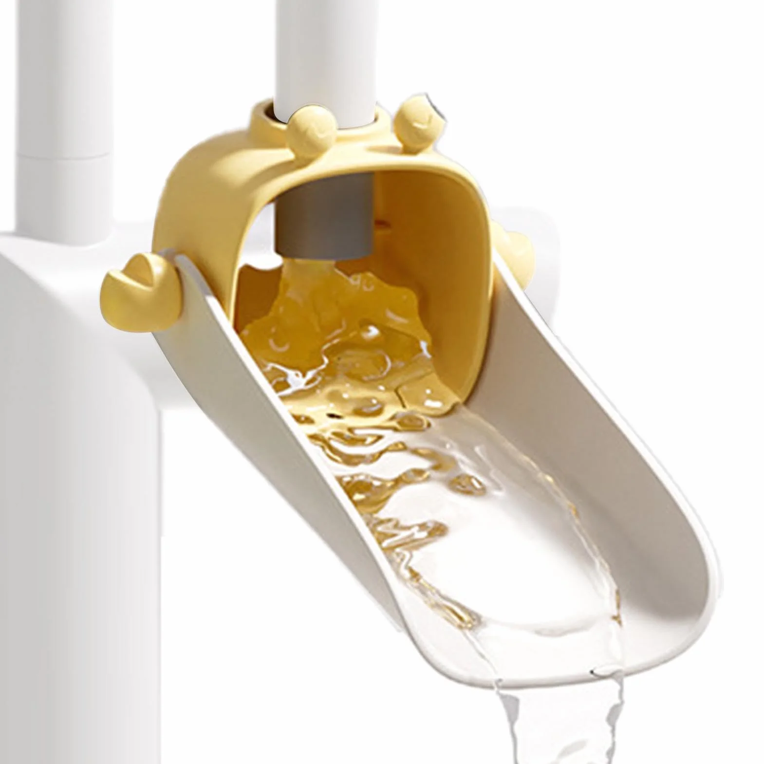 Safety Faucet Extender, Kids Household Silicone Faucet Extender, Bathroom Hand Washing Extension, Cute Crab-Shaped Sink Spout Wash Helper for Kitchen, School 13x6.2x6cm