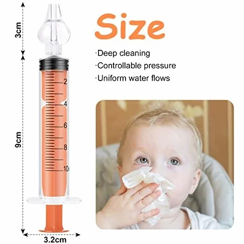Vicloon Aspirator do nosa 6 szt. dla niemowląt i noworodków z silikonową końcówką