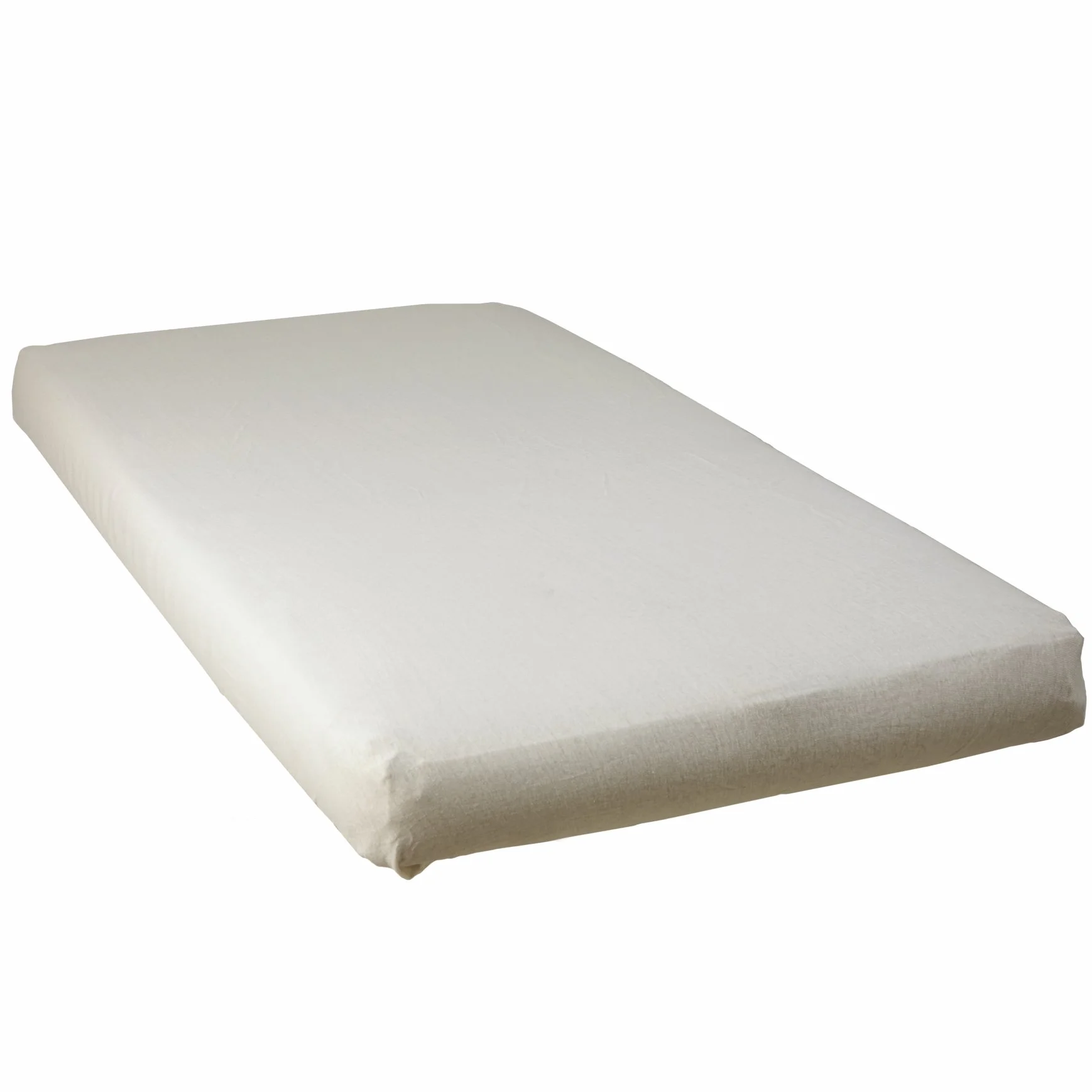 BabyCalin - Prześcieradło z gumką 60 x 120 x 15 cm, certyfikat Öko-Tex Ecru