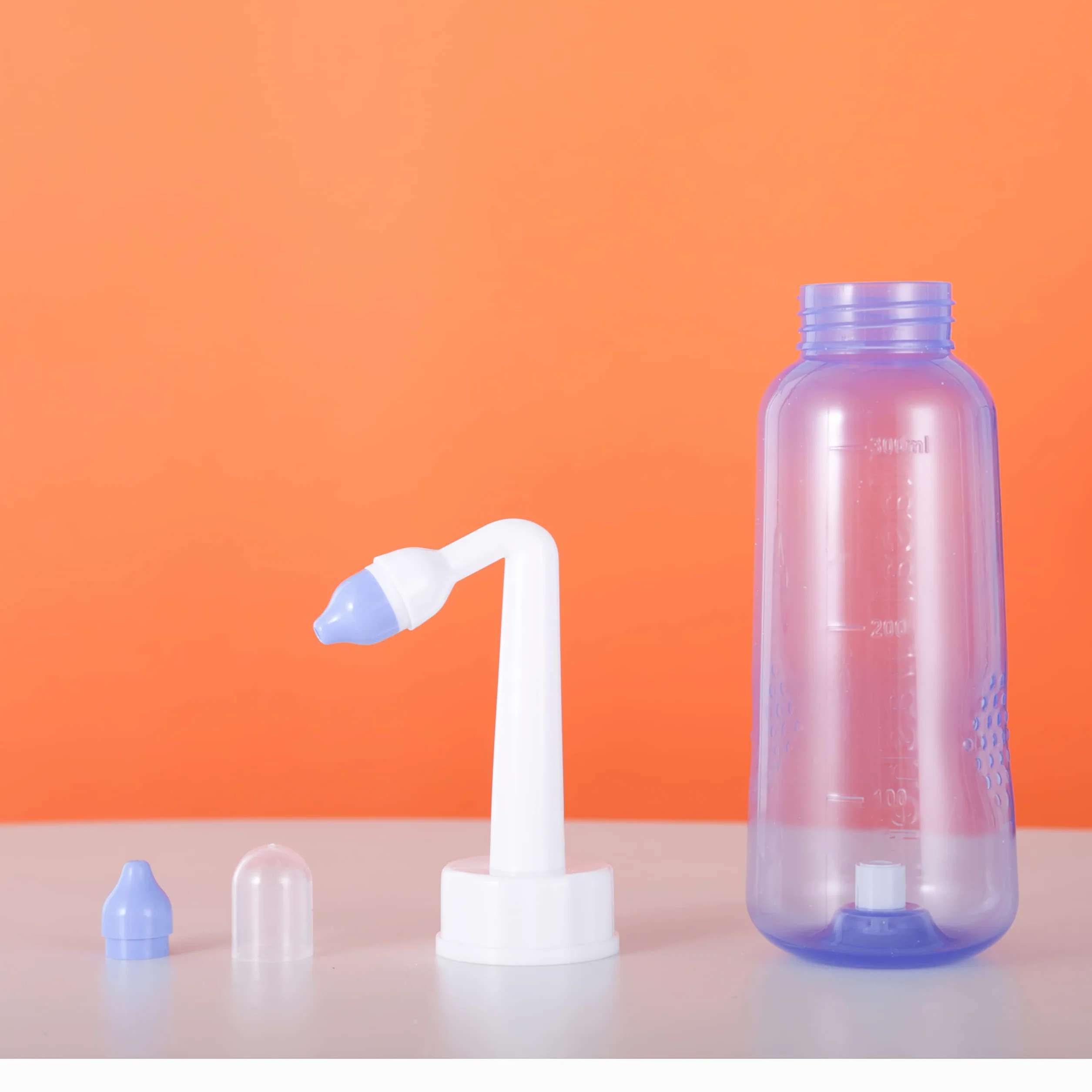 CROING 80 x mieszanka do płukania zatok + 1 x butelka do płukania nosa (300 ml), zestaw saszetek do płukania nosa, sól neti, nawadnianie nosa, douche do nosa, ulga w zatokach, neti-pot