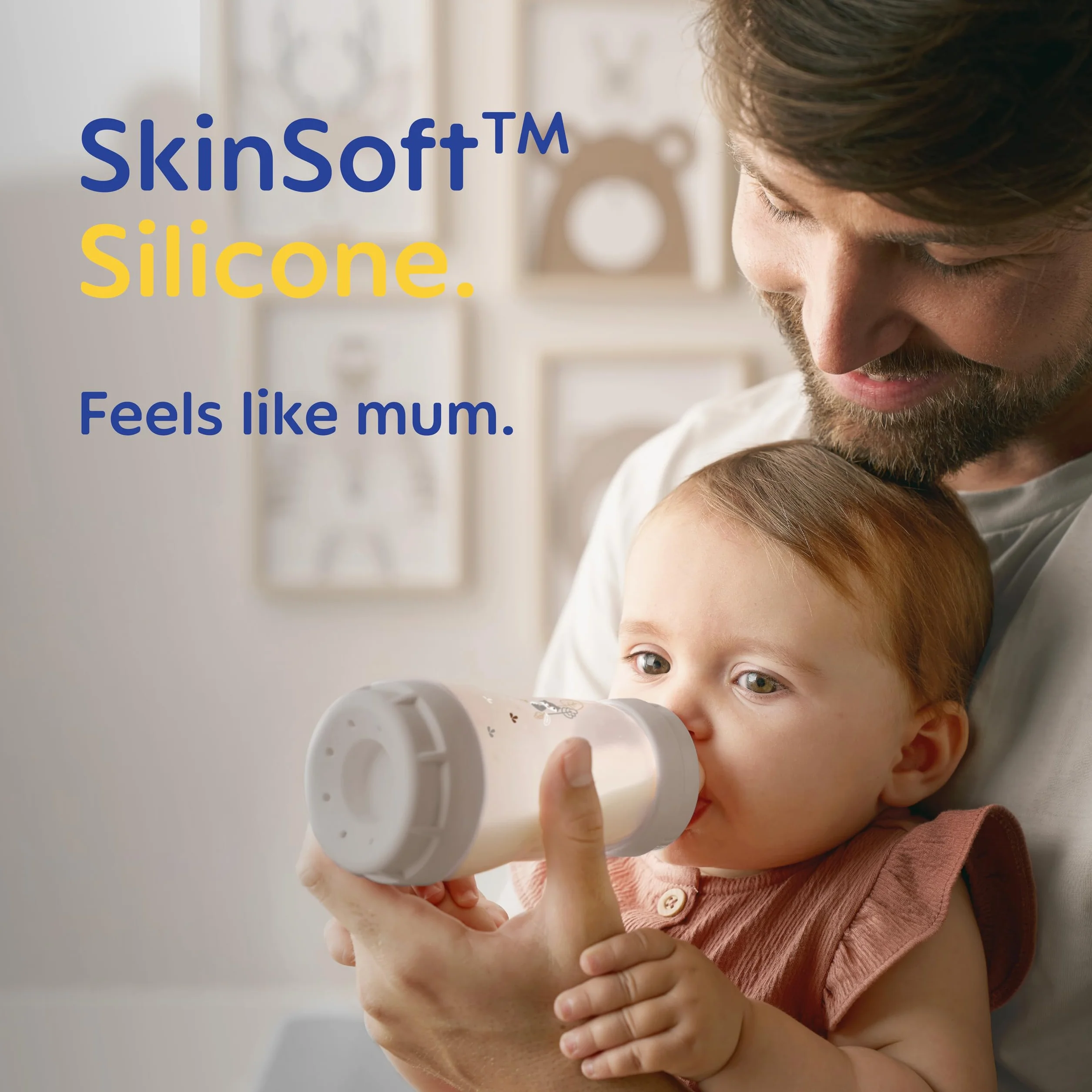 MAM Smoczki rozmiar 2, odpowiednie dla 2+ miesięcy, średnio przepływowe smoczki z silikonem SkinSoft, pasuje do wszystkich butelek dla niemowląt, niezbędne do karmienia niemowląt, opakowanie 2 szt.