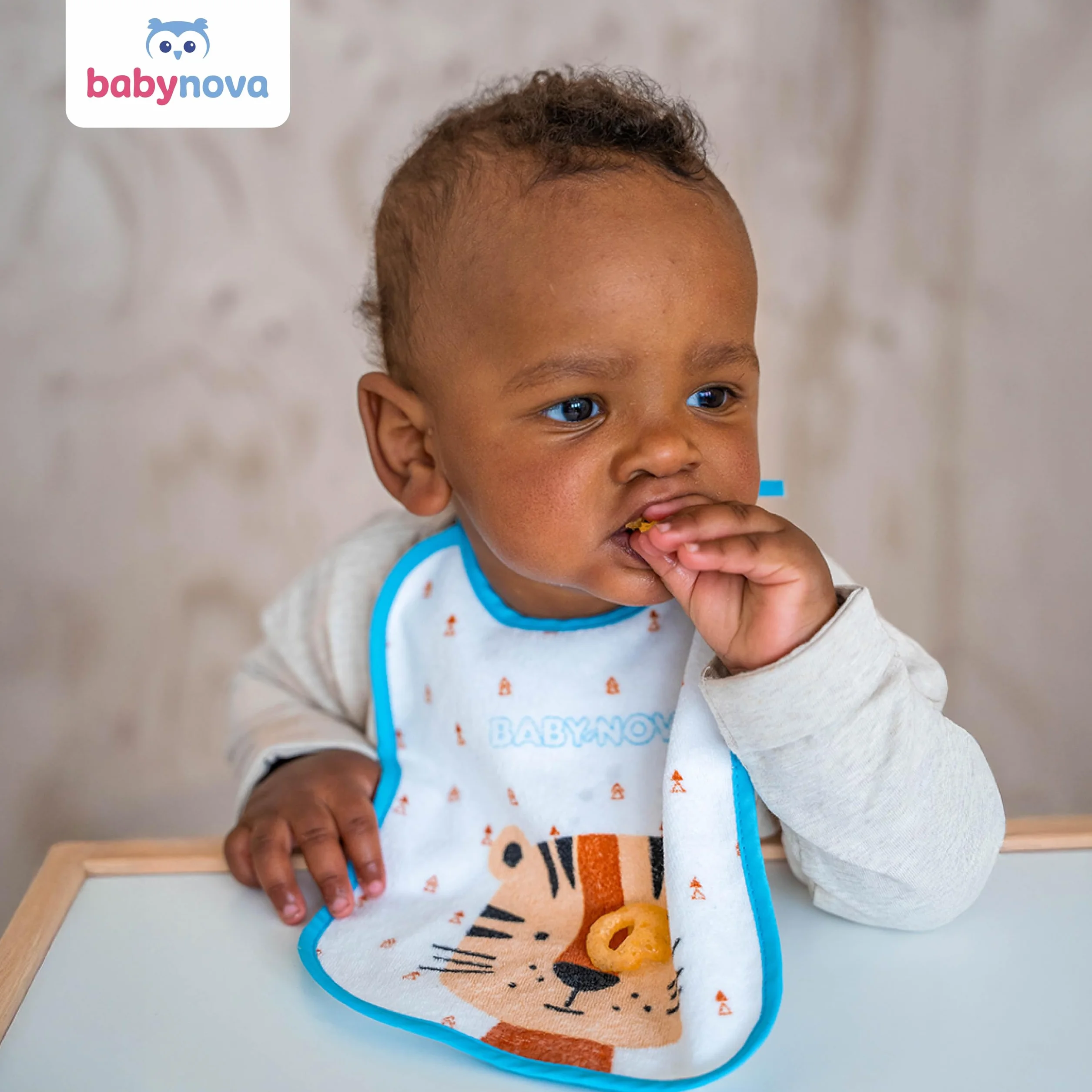 babynova Śliniaki dla Noworodków i Maluchów – 100% Bawełna – Wodoodporne – Można Prać w Pralce – Do Jedzenia, Malowania, Rękodzieła