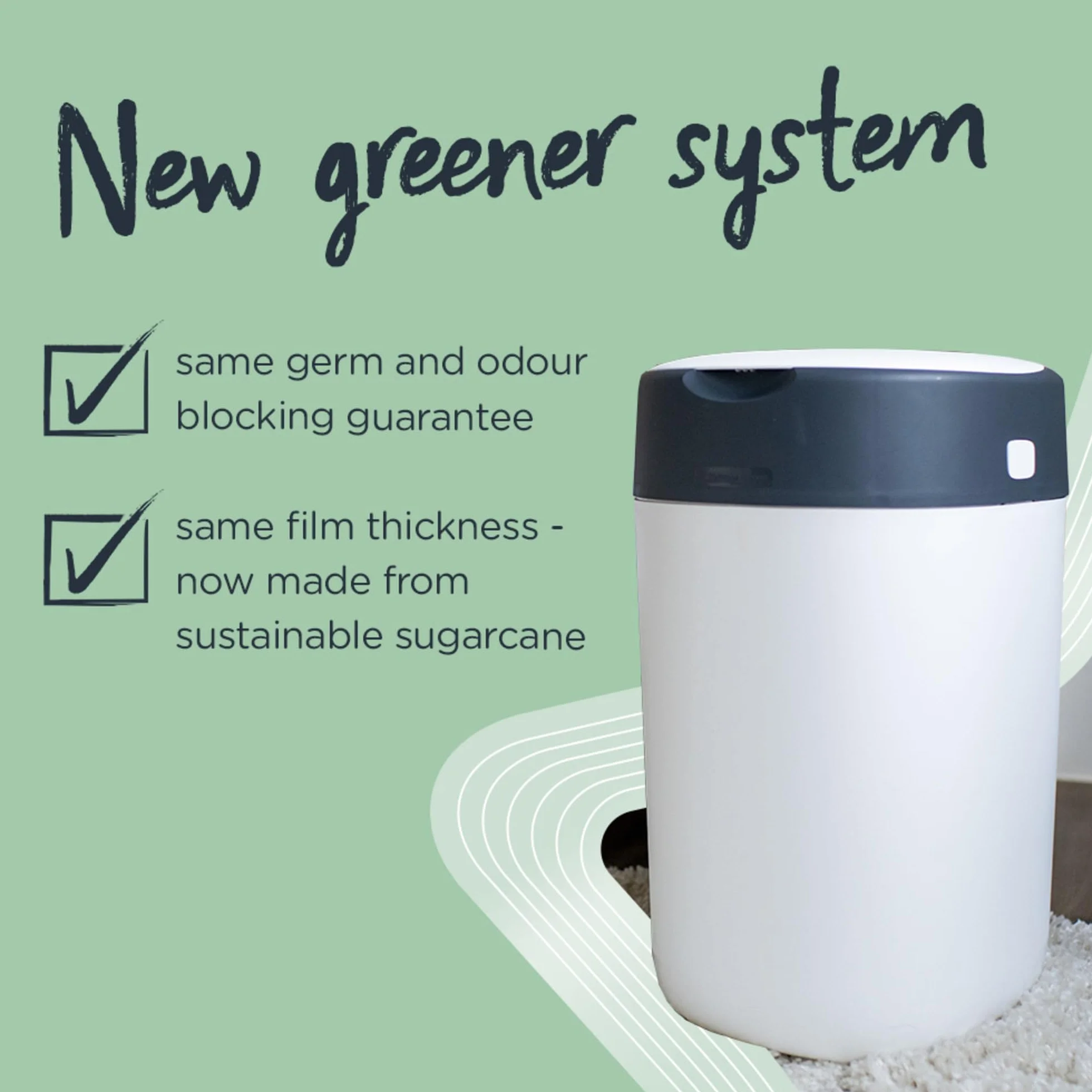 Tommee Tippee Simplee Sangenic kosz na pieluchy szary