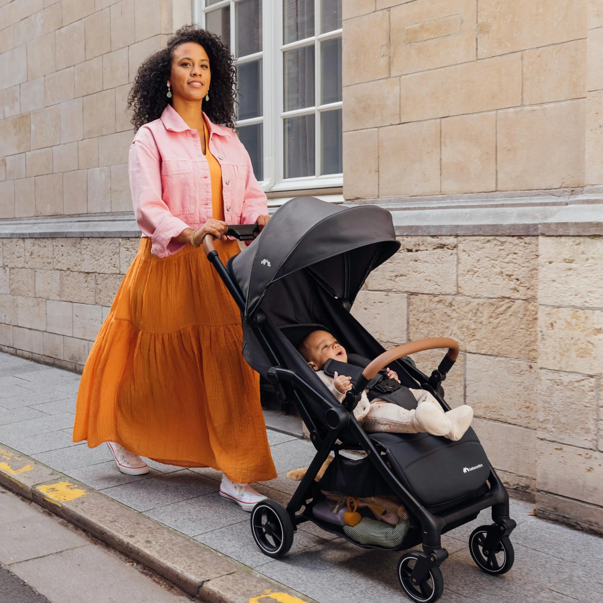Bebeconfort Sunlite, wózek dziecięcy, 0 – 4 lata (do 22 kg), lekki wózek (7,2 kg), ułożenie na płasko, wózek kompaktowy, rozkładanie jedną ręką, obszerny kosz (5 kg), Tinted Grey