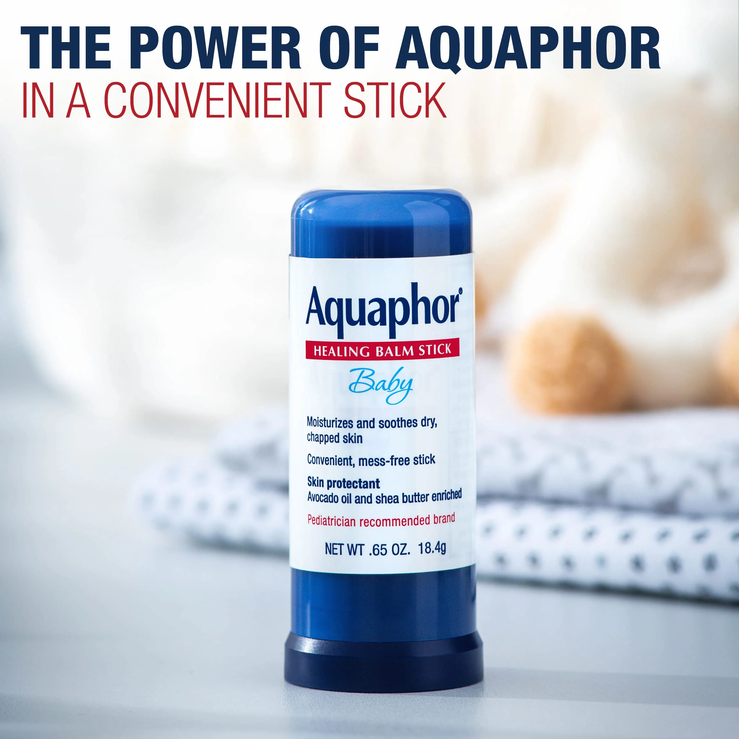 Aquaphor Baby Healing Balm Stick z Olejem z Awokado i Masłem Shea, 0,65 uncji