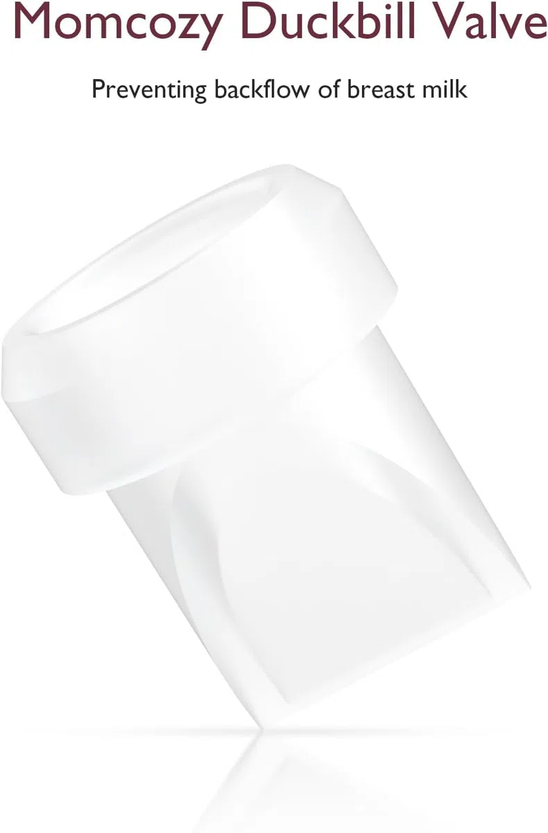 Momcozy Oryginalne V1 Pro/V2 Pro, części zamienne do pompki do mleka, zawory z dzióbkiem kaczki pasują tylko do Momcozy V1/V1 Pro/V2/V2 Pro, 4 sztuki