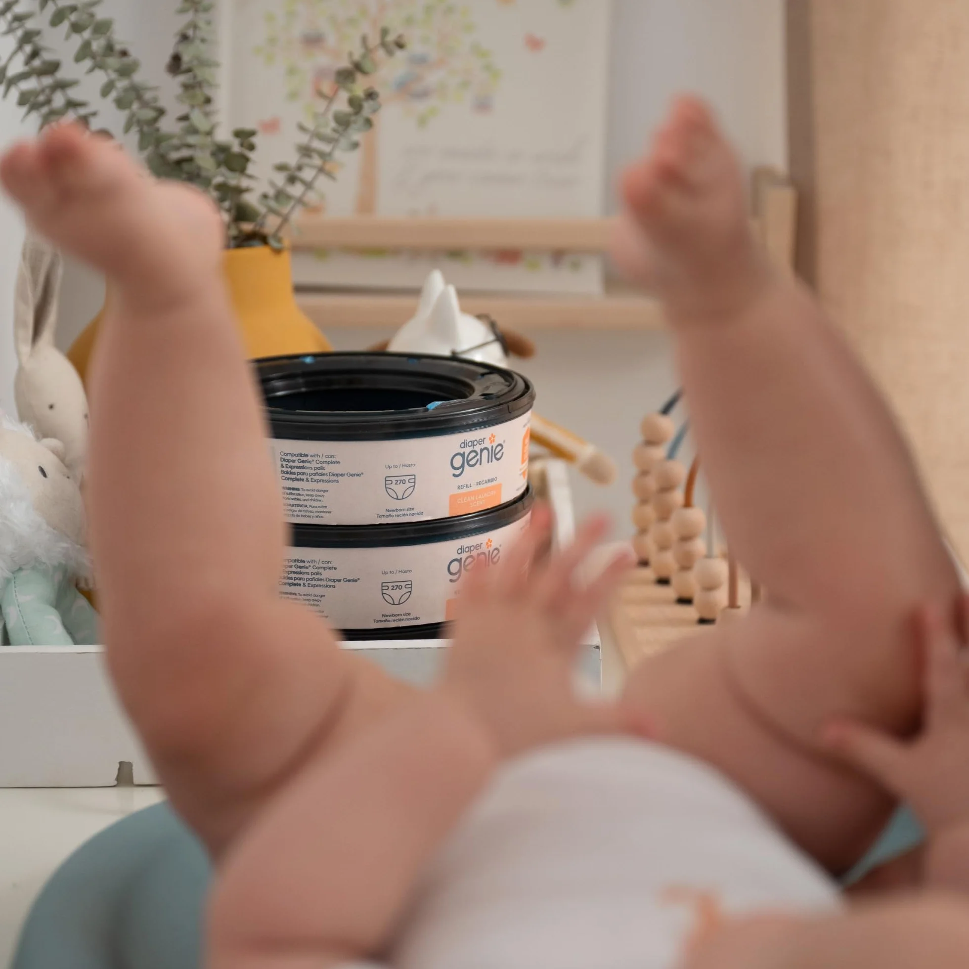 Diaper Genie Wkłady do torebek 270 szt. czysty zapach prania blokada zapachu