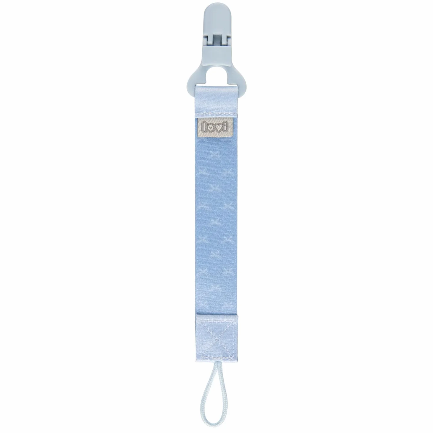 LOVI tasiemka do smoczka Baby Shower Boy, Praktyczne i wygodne zapięcie na klips, Bezpieczne i uniwersalne, wiek 0 m+