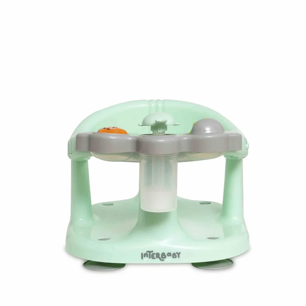 Fotelik do kąpieli dla niemowląt Interbaby | Mocowanie Przyssawki antypoślizgowe | Krzesło do kąpieli dla niemowląt Wygodne, bezpieczne, ergonomiczne | Fotel do kąpieli i prysznica dla niemowląt > 5