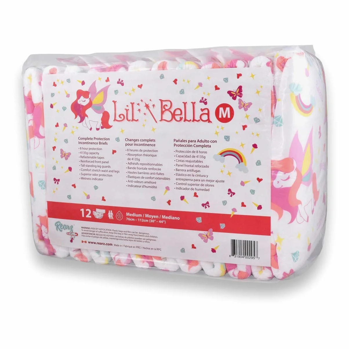 Rearz Lil' Bella - Pieluchy dla dorosłych - o zapachu waty cukrowej (12 sztuk) (duży)
