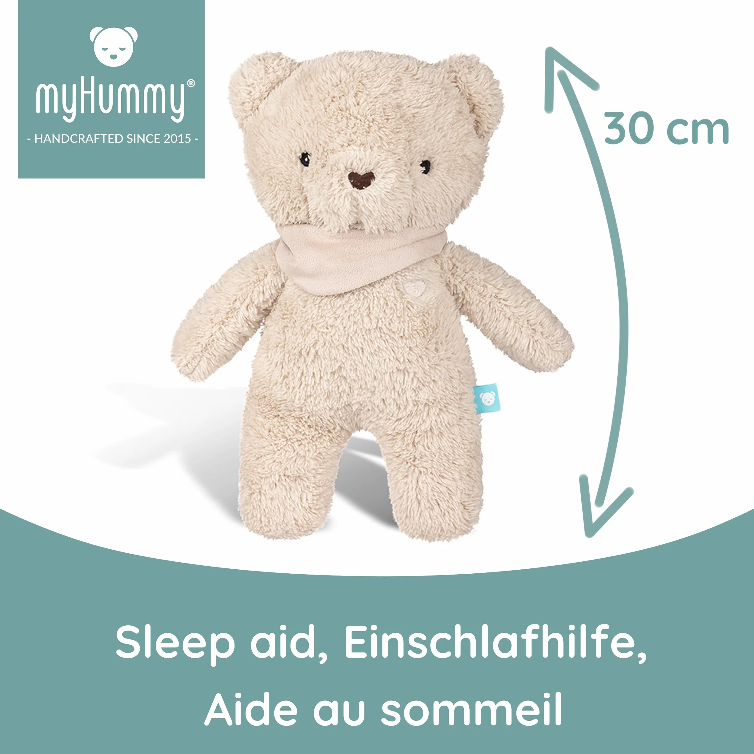 myHummy Niedźwiedź drzemka 5 w 1 ze światłem beżowy