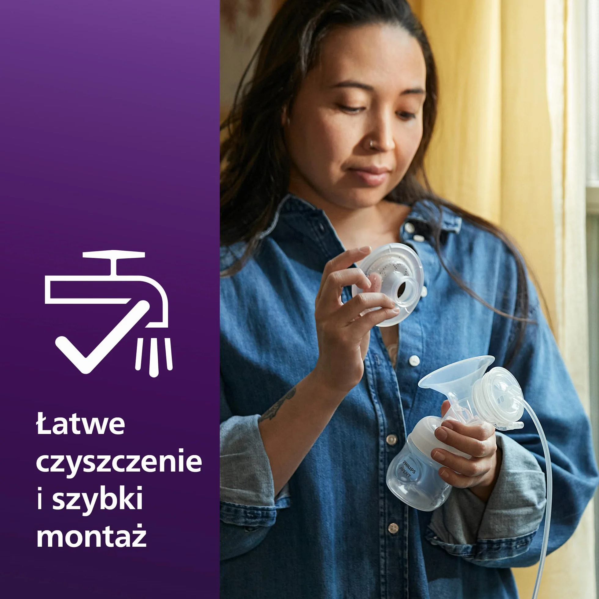 Philips Avent zestaw do podwójnego laktatora, bez części silnikowej, łatwe czyszczenie i montaż, 2 butelki, 2 dyski uszczelniające i 2 pierścienie mocujące do przechowywania pokarmu, model SCF335/12