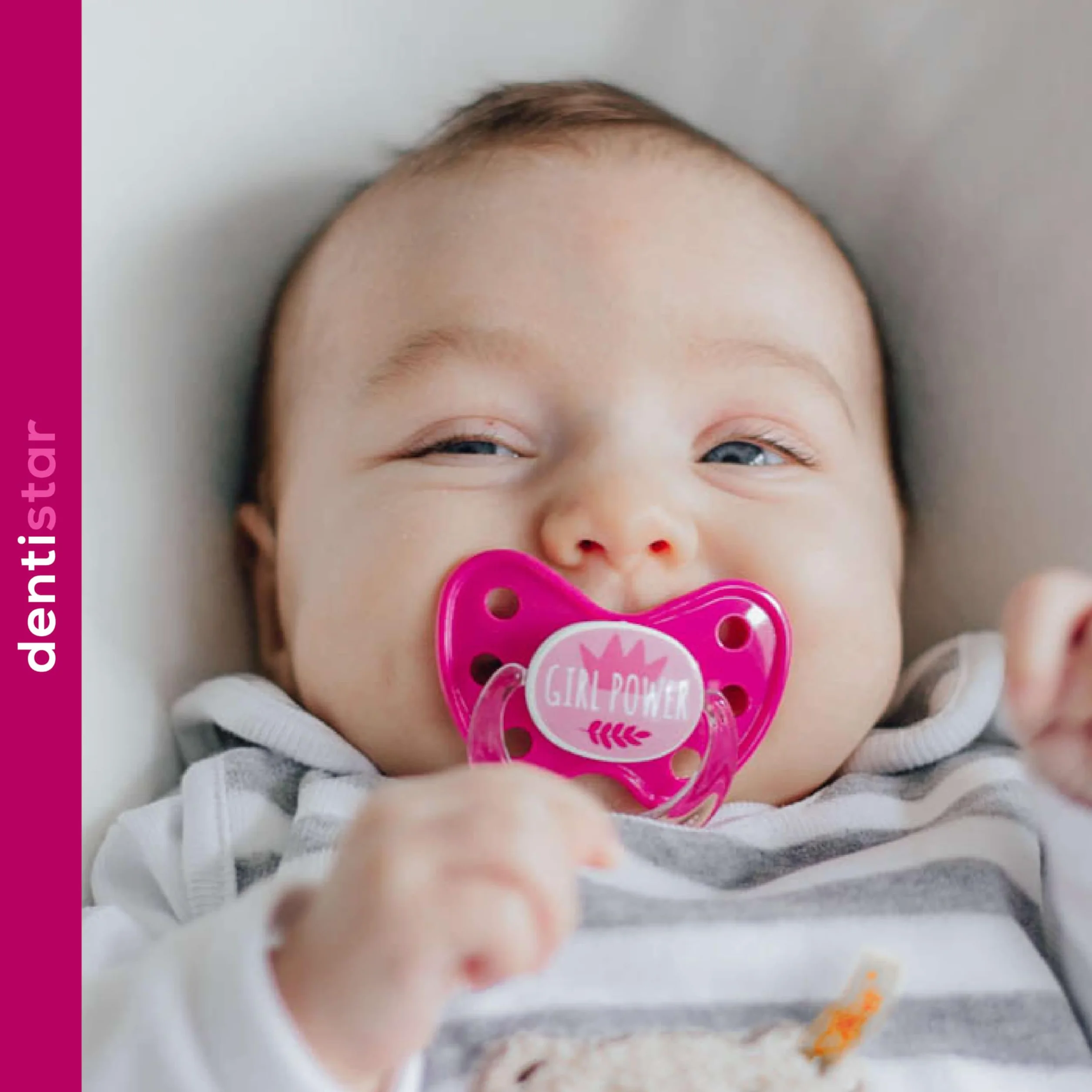 dentistar Zestaw 3 Smoczków Lateksowych - Rozmiar 3, od 14 miesiące - Przyjazny zębom i szczękom smoczek lateksowy z poziomem zębów - bez BPA - Wyprodukowano w Niemczech - Kwiat, Fioletowy