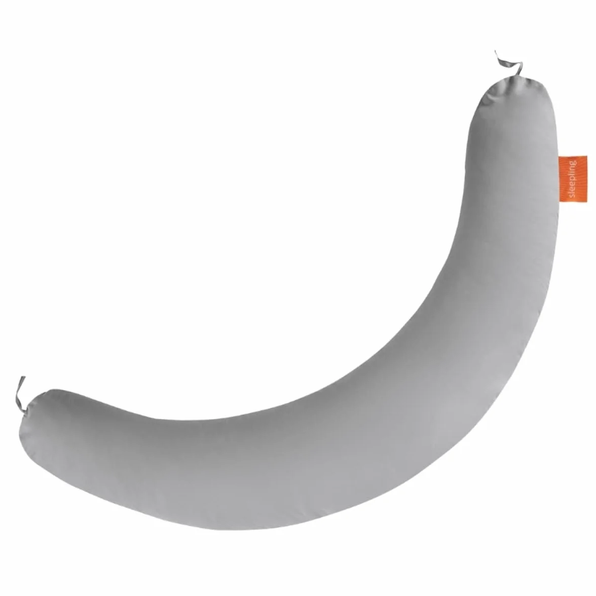 Sleepling Poduszka do karmienia 40 x 190 cm, długa poduszka ciążowa, mikrofibra, Ökotex, szara