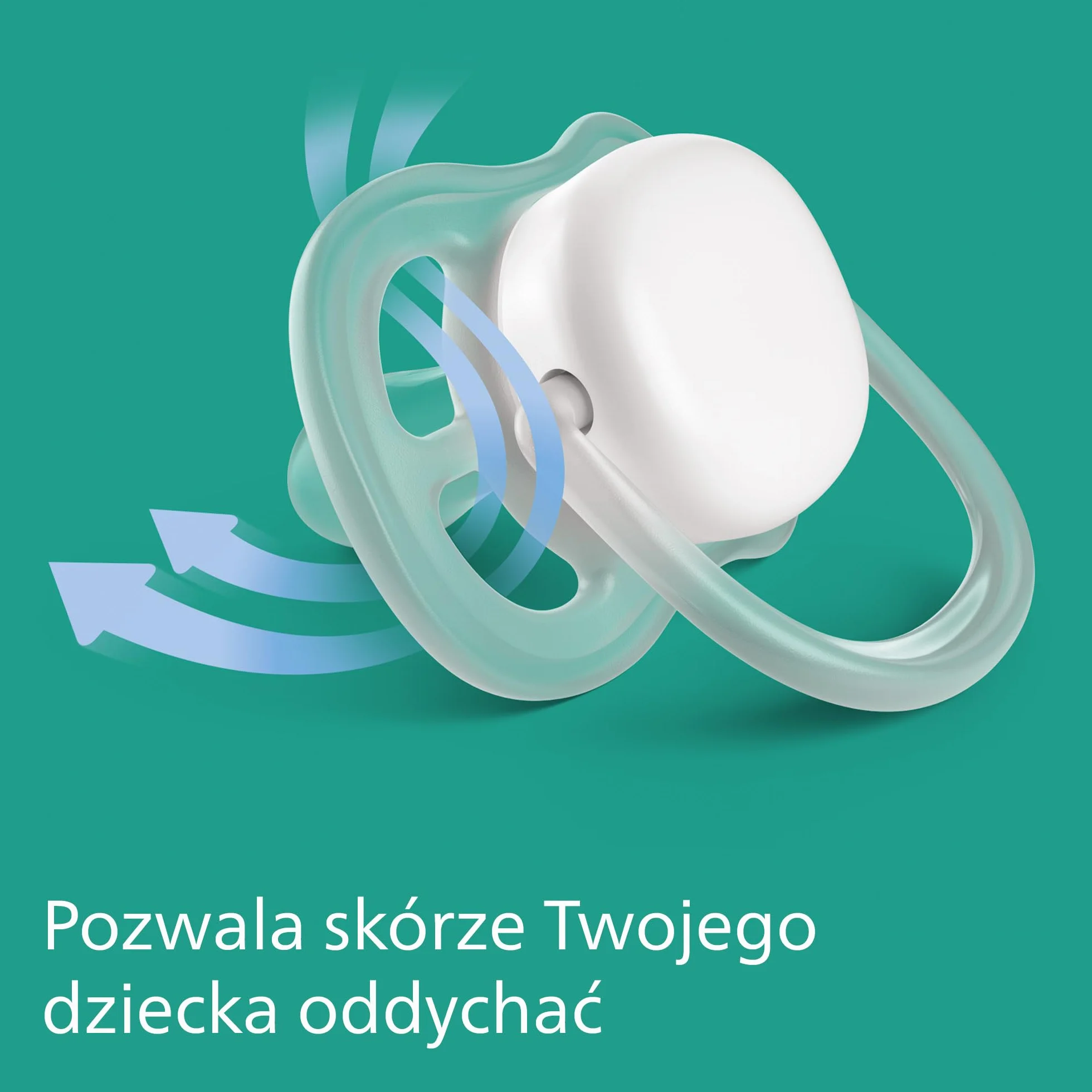 Philips Avent Smoczek Ultra Air - 2x lekkie, przepuszczające powietrze, świecące w ciemności smoczki dla dzieci w wieku 6–18 miesięcy bez bisfenolu A, z etui ze sterylizatorem (model SCF376/14)