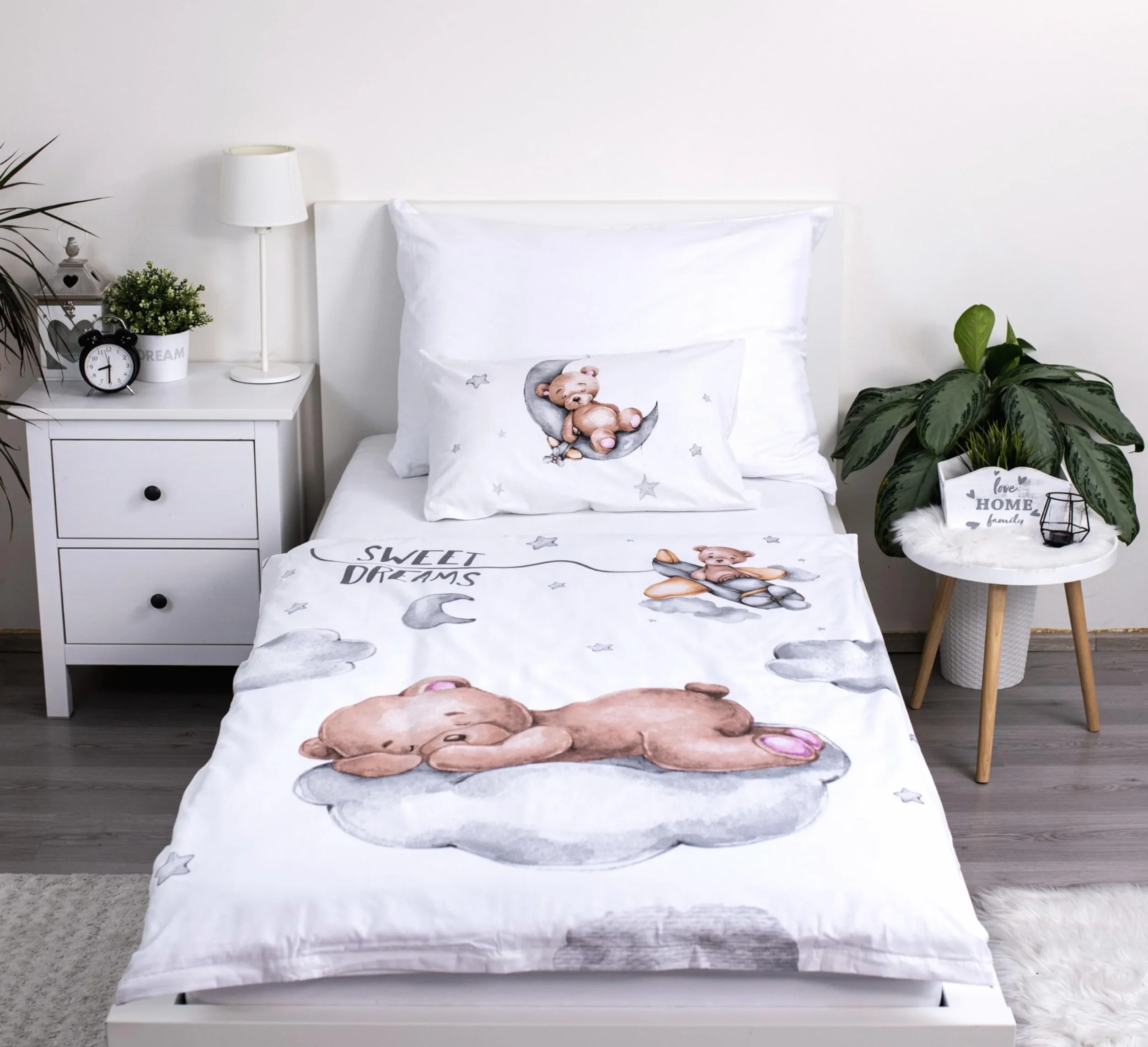 Theonoi Komplet pościeli dziecięcej 100x135 40x60 cm bawełna Öko-Tex Standard