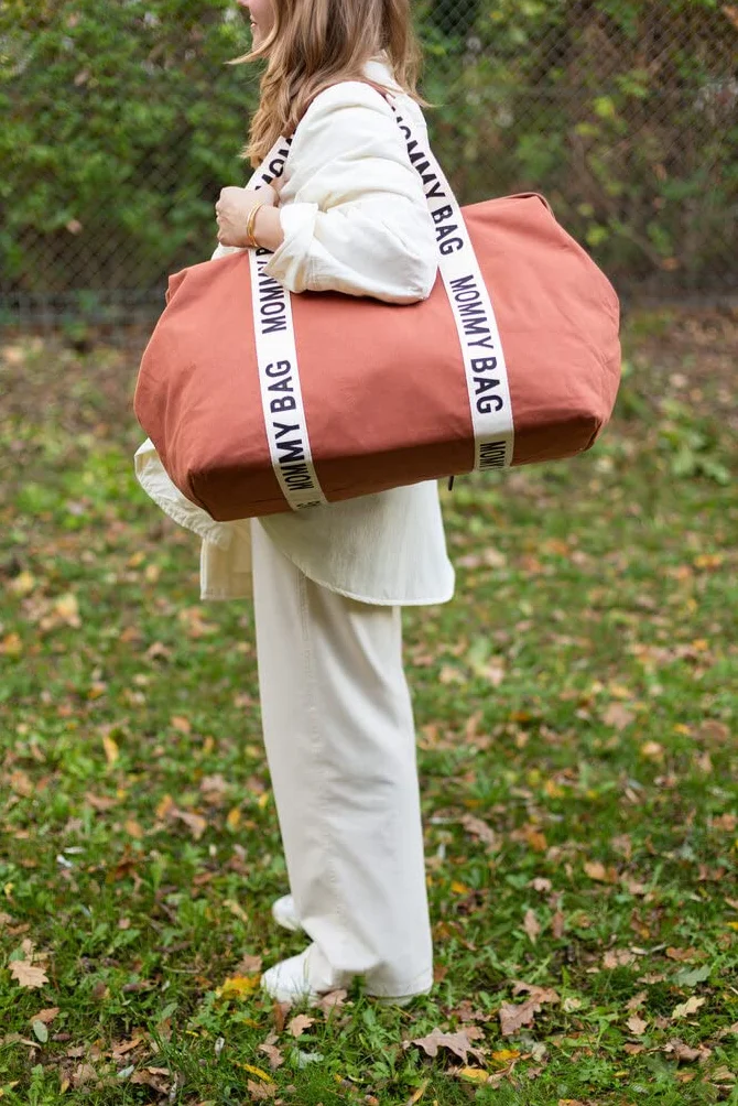 Childhome, Mommy Bag, torba na pieluchy, dla kobiet w ciąży, torba podróżna, duża pojemność - mata do przewijania, regulowany pasek na ramię, przegroda izolowana kieszeń, przejście na walizkę,