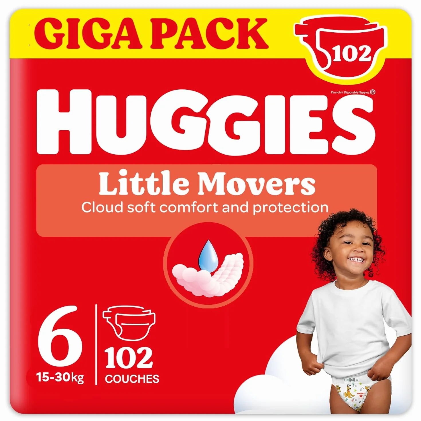 Huggies Ultra Comfort Pieluchy, Rozmiar 6/102 sztuki