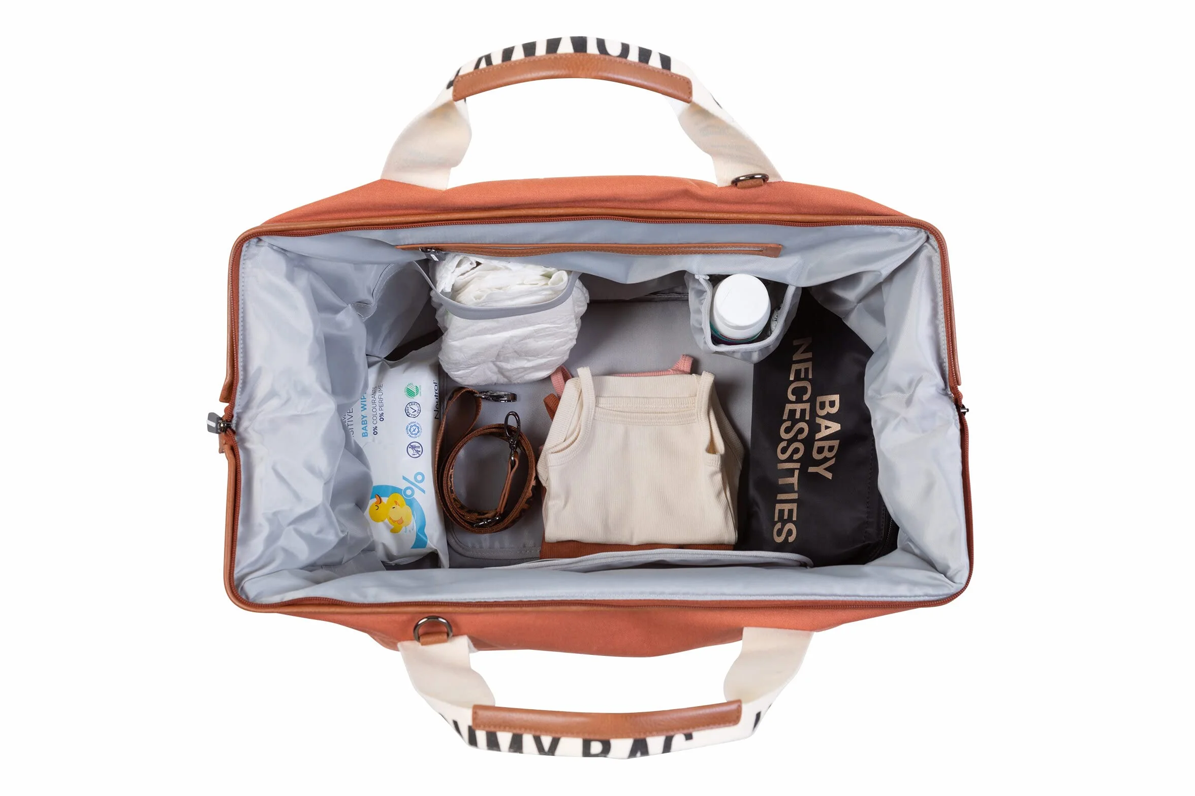 Childhome, Mommy Bag, torba na pieluchy, dla kobiet w ciąży, torba podróżna, duża pojemność - mata do przewijania, regulowany pasek na ramię, przegroda izolowana kieszeń, przejście na walizkę,