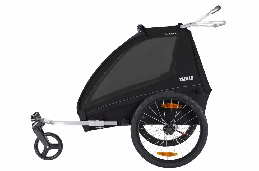 Thule Coaster XT przyczepka rowerowa dla 2 dzieci, czarna, rozmiar uniwersalny
