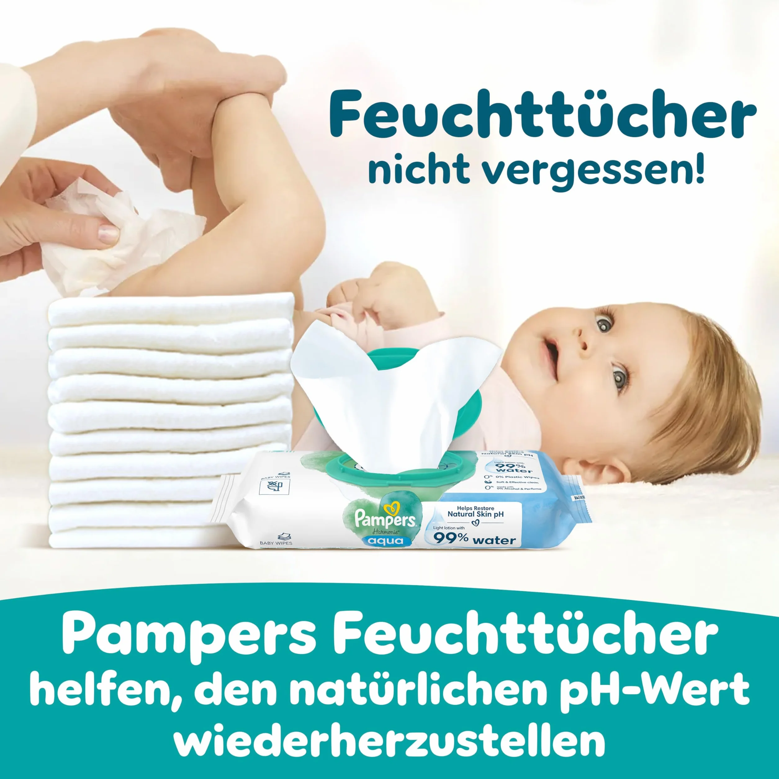 Pampers Spodnie Baby-Dry. Rozmiar 4, 180 pieluch-majtek, 9-15 kg, 360° Zabezpieczenie przed wyciekiem z kieszenią Stop & Protect na noc do 100% bez wycieków, opakowanie 1 miesiąc