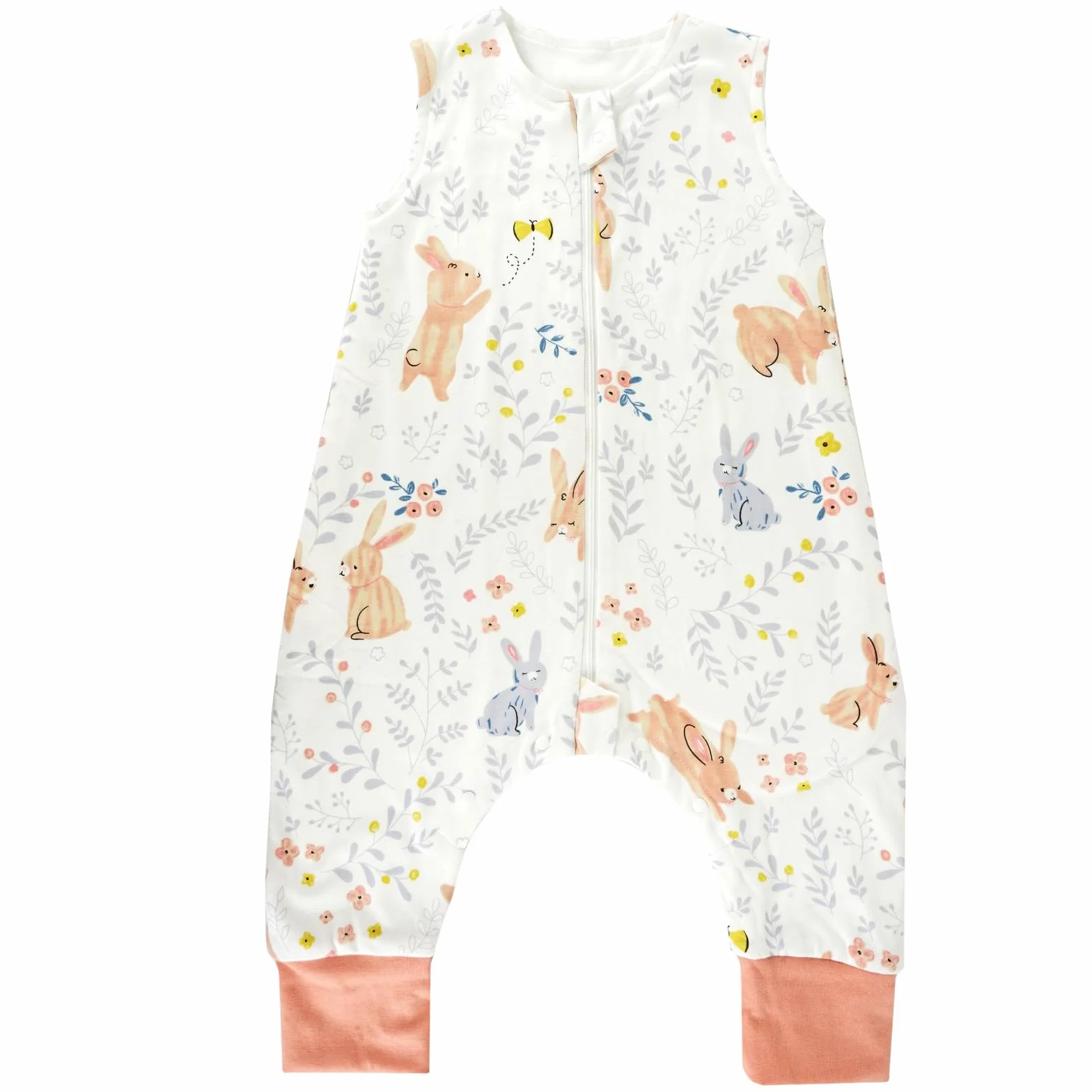 WYTbaby Śpiwór z nogawkami, 1,0 Tog, 100% bawełna, śpiwór z nogawkami, całoroczny śpiwór dla chłopców i dziewczynek