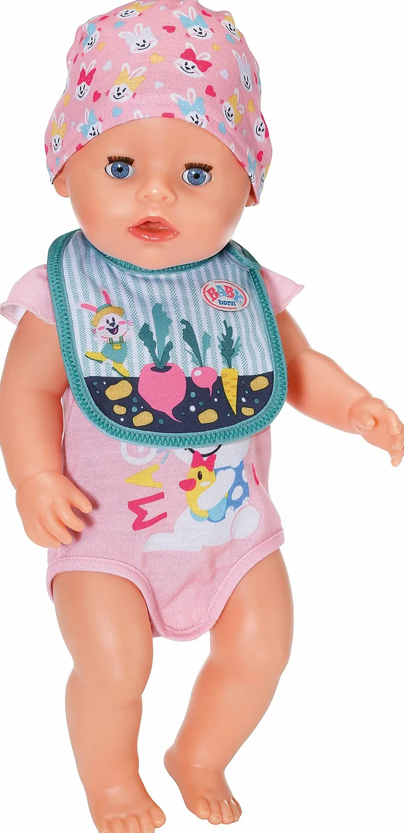 BABY born 830840 Bib 43cm Set of 1-for Toddlers 3 Years & Up-Easy for Small Hands- Assorted Designs