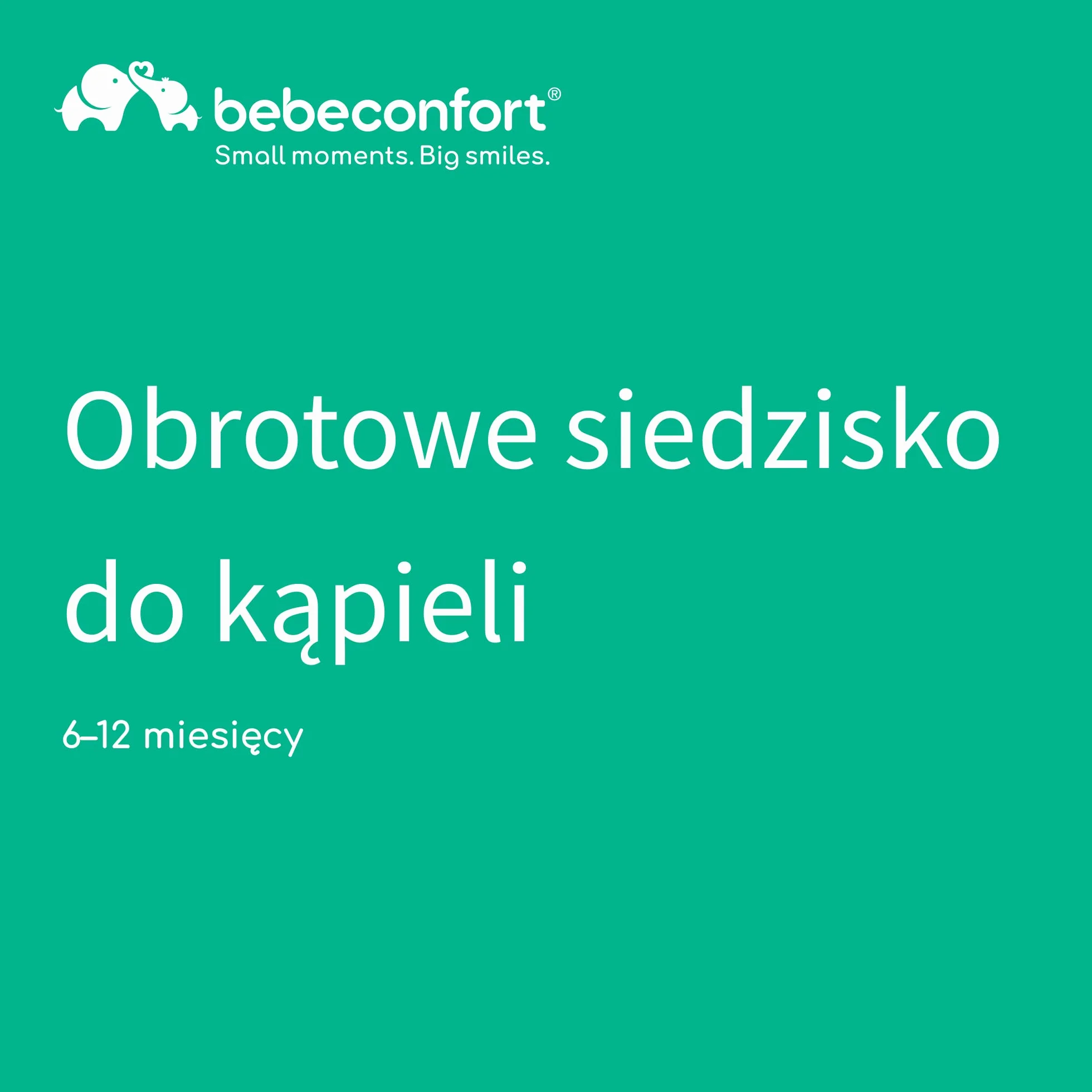 Bebeconfort Obrotowe Siedzisko do Kąpieli, Siedzisko do Kąpieli, Ergonomiczne, 6-12 miesięcy, maks. 10 kg, Lime (Limonka)