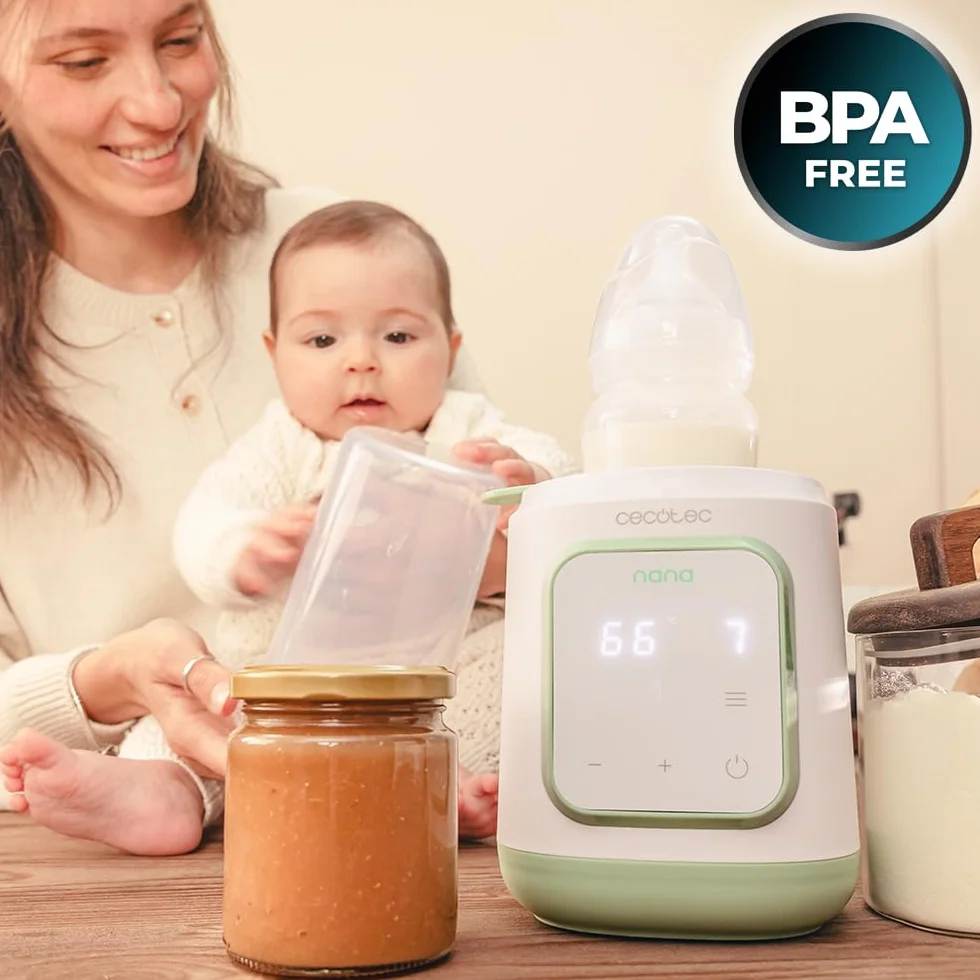 Cecotec Podgrzewacz do butelek Nana BabyCare Single BottleWarmer, 4 tryby, nie zawiera BPA