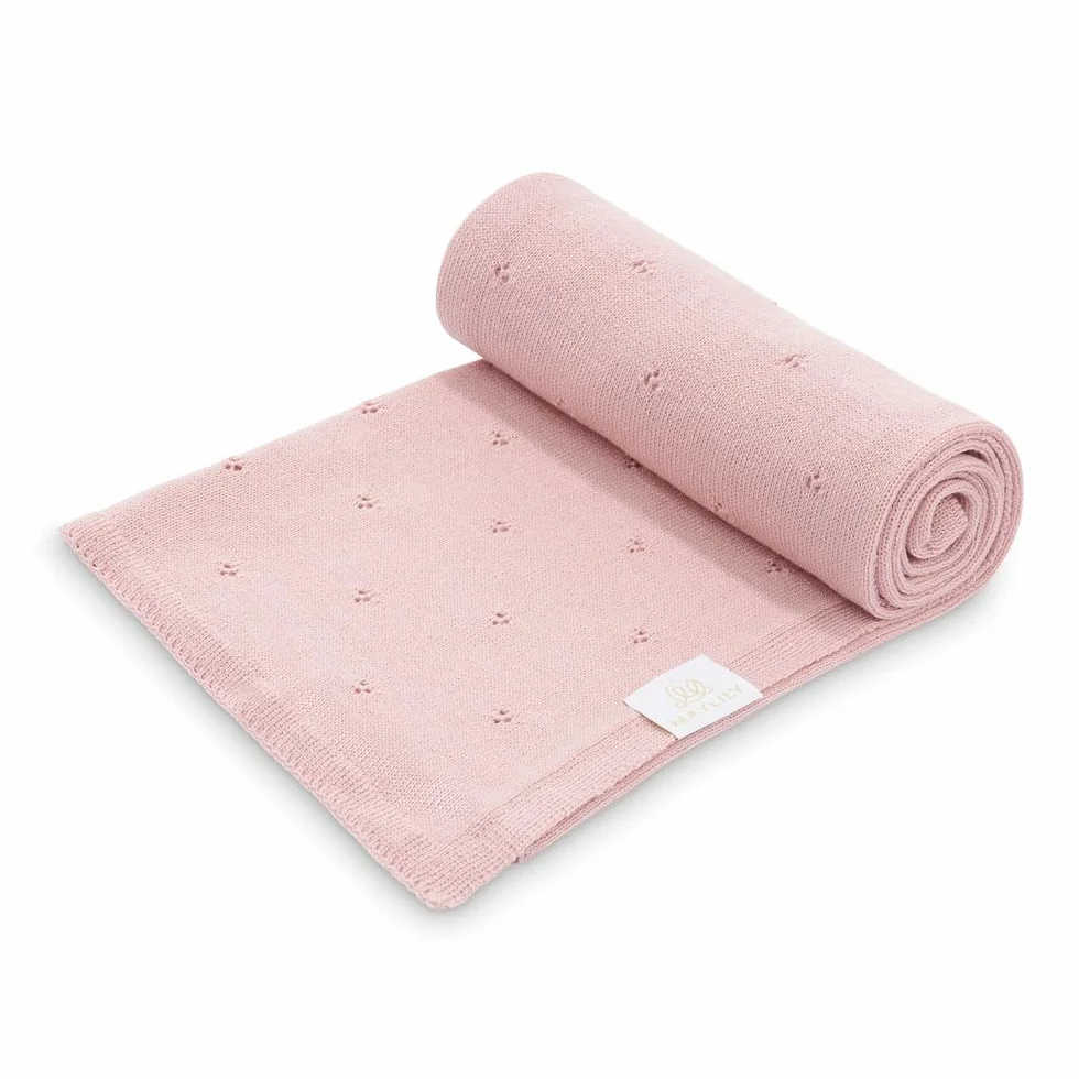 MayLily Kocyk niemowlęcy z wełny merynosów 80 x 100 cm 100% wełna merynosów hipoalergiczny