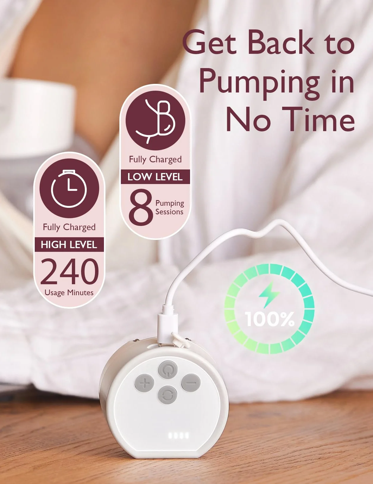 Momcozy S12 Pro laktator dla mam, łatwy w obsłudze i czyszczeniu, elektryczny laktator odpowiedni dla nowych matek, 1 sztuka