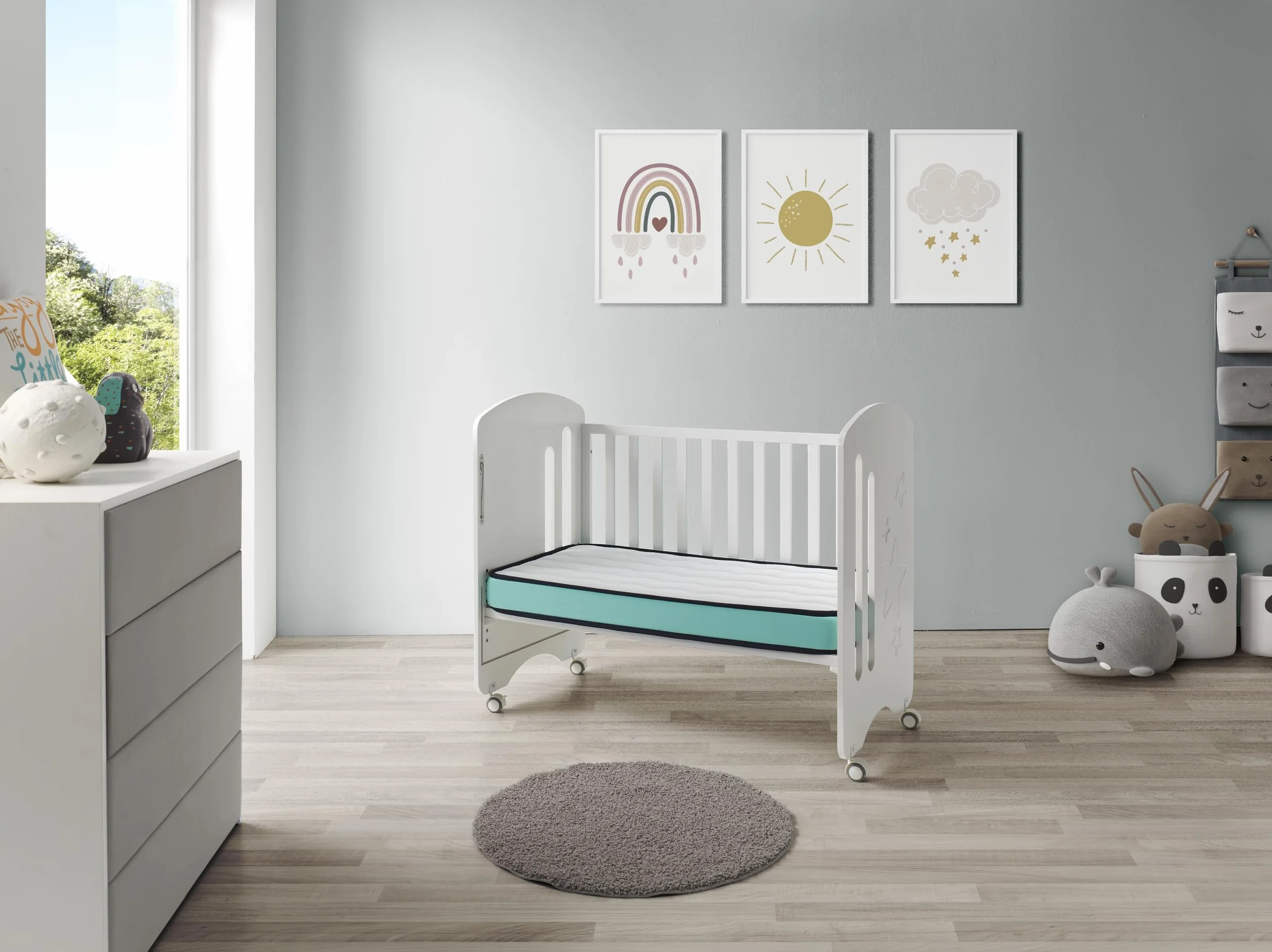DREAMDI Materac łóżeczkowy 60x120x11 cm Comfort Baby oddychający ergonomiczny