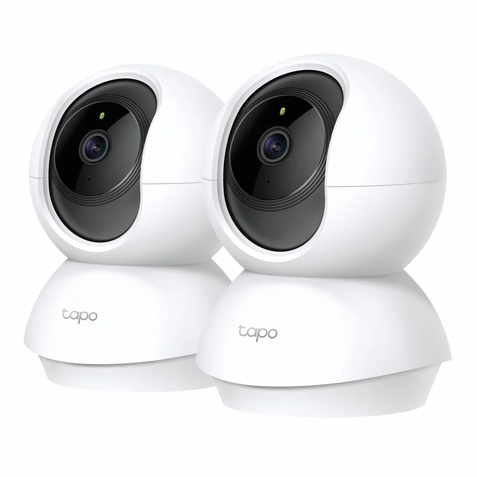TP-Link Tapo C200P2 | Zestaw 2 kamer Wi-Fi do monitoringu domowego 1080p | Obrotowa głowica | Tryb nocny | Dwukierunkowe audio | Kompatybilne z Alexa i Google Home