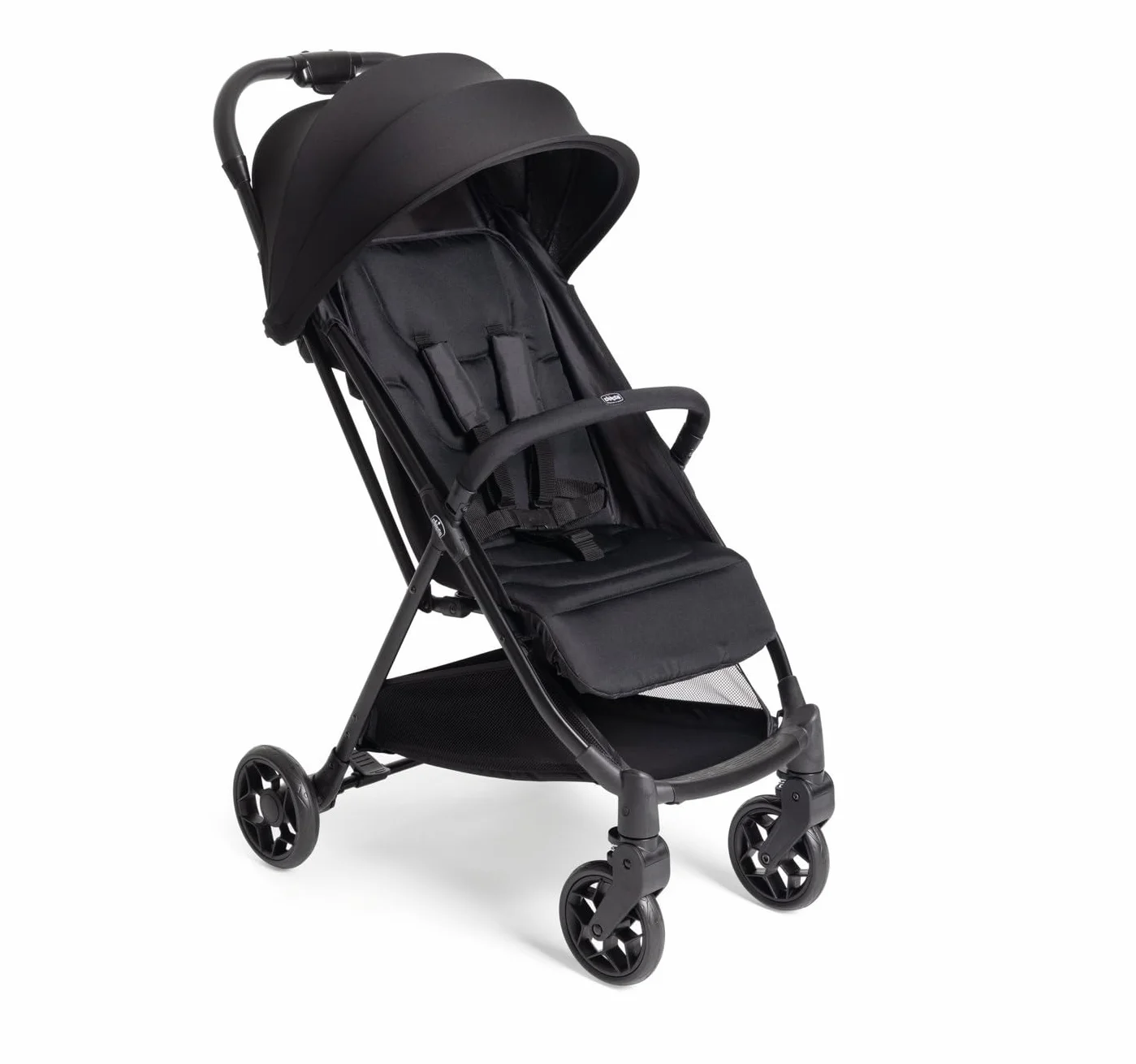 Chicco Urbino, Wózek 0+ miesięcy - 22 Kg, Lekki Wózek Spacerowy z Inteligentnym i Kompaktowym Składaniem, Rozdkładana Budka z Powłoką Przeciwdeszczową i UV50+, Odchylane i Regulowane Oparcie, Podnóżek
