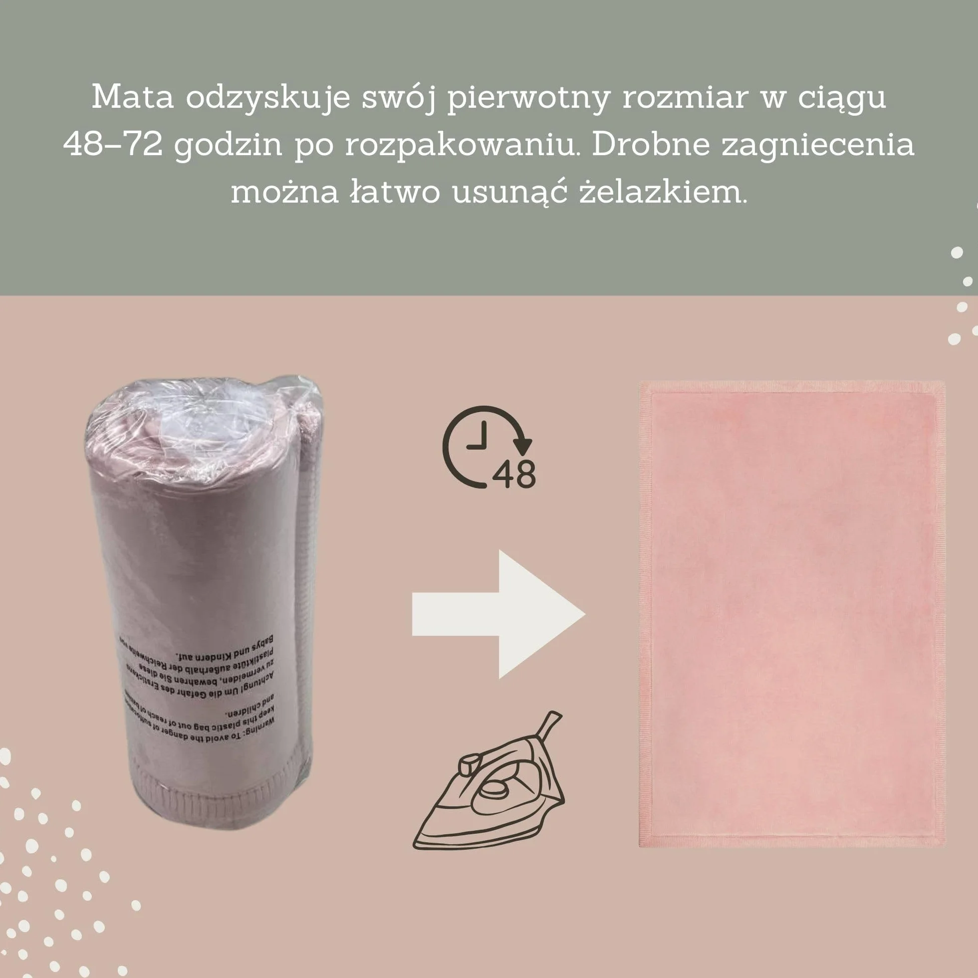 Hakuna Matte Cloud Miękka Mata do Zabawy dla Niemowląt 200x150x2,5 cm, Różowa – Dywan do pokoju dziecięcego z wysokiej jakości pianką memory – Mata do raczkowania z antypoślizgowym spodem