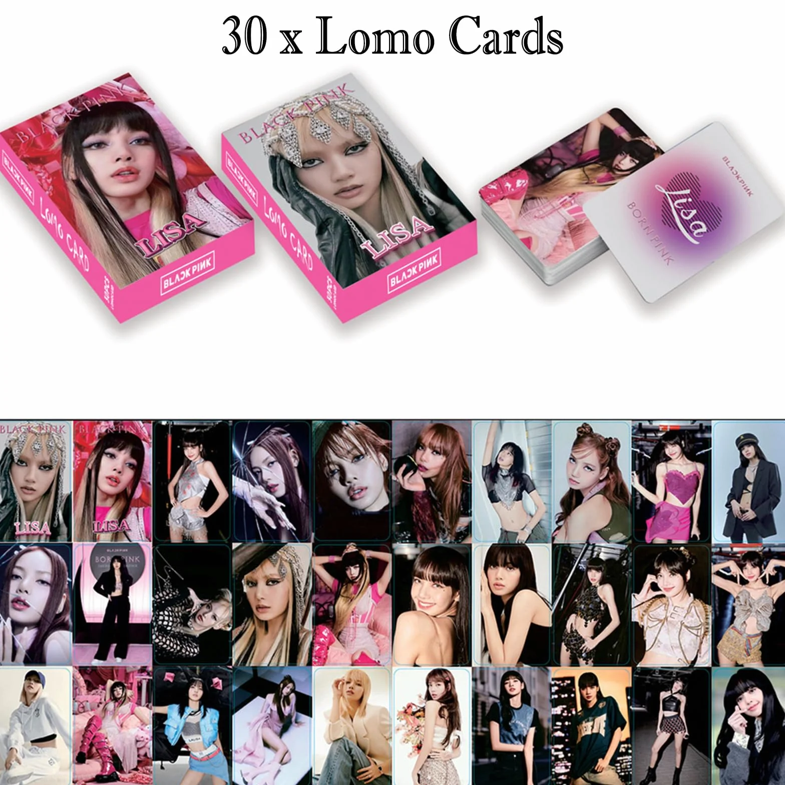 Akcesoria Blackpink Lisa zestaw upominkowy Lalisa torba ze smyczą naklejki na klucze papier fotograficzny