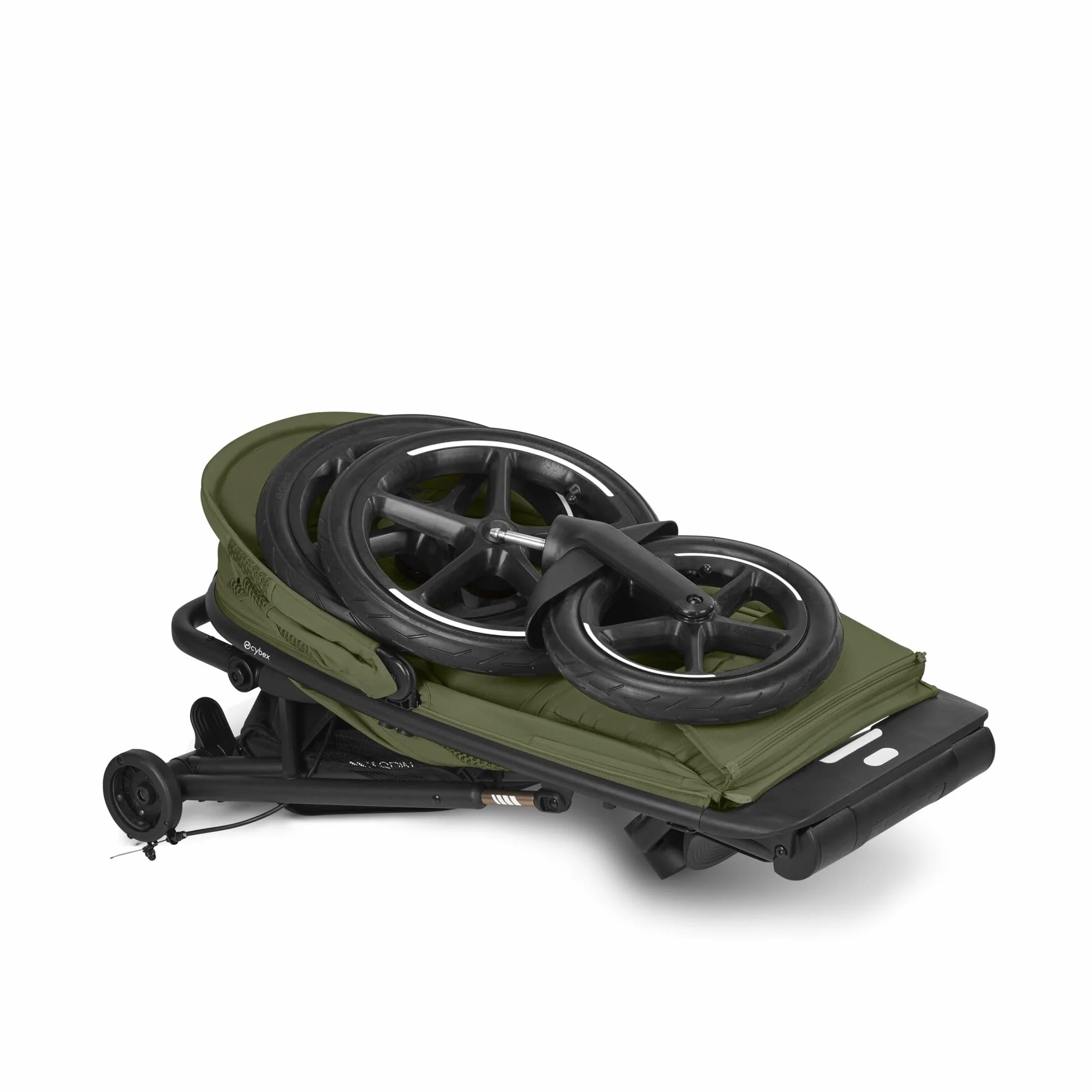 CYBEX Gold Wózek spacerowy AVI SPIN, Od urodzenia do ok. 4 lat, Max. 111 cm i 22 kg, Wózek miejski, Wózek terenowy i do biegania, Moss Green