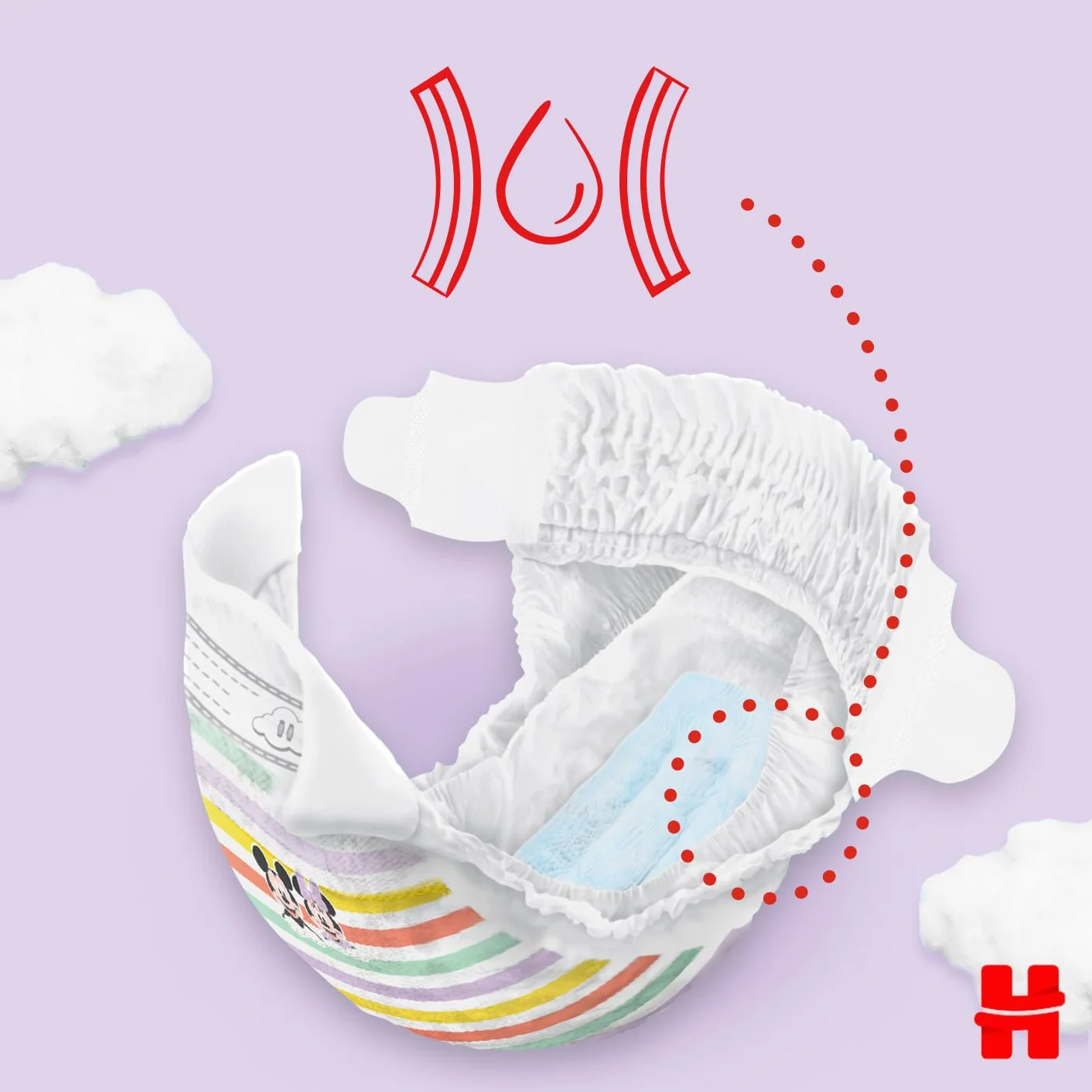 Huggies Ultra Comfort Pieluchy rozmiar 4, (7-18 kg) 100 szt.