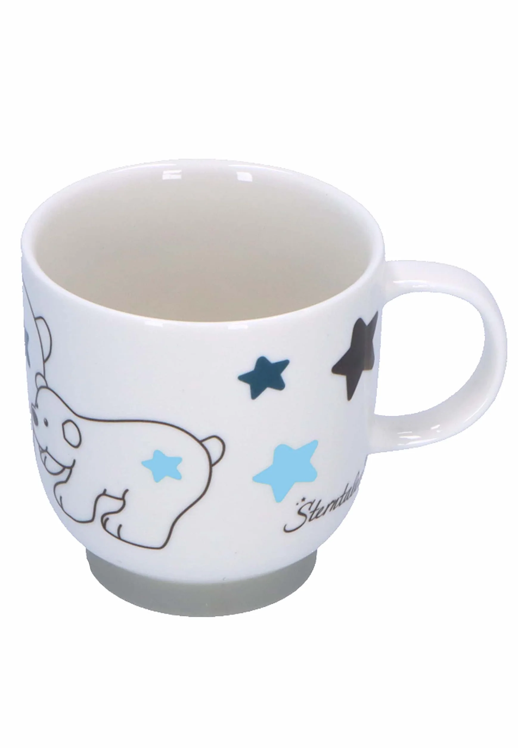 Sterntaler Zestaw naczyń dla dzieci, uniseks, porcelanowy zestaw naczyń 3-częściowy, niedźwiedź polarny Elia – zestaw śniadaniowy, naczynia dla niemowląt – białe