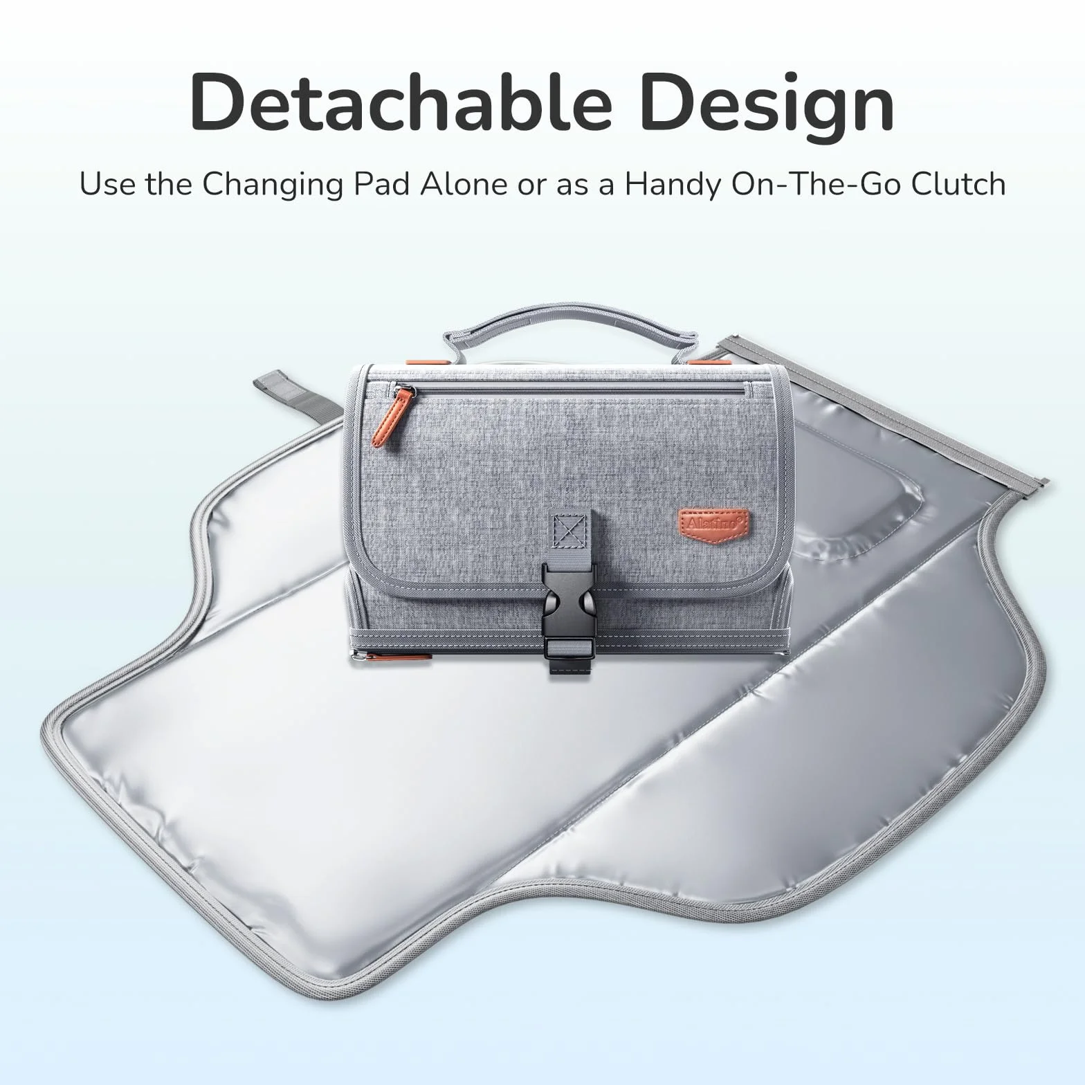 Tragbare Wickelunterlage für Baby, abnehmbare Reise-Wickelunterlage mit Feuchttücher-Tasche, Geschenke für Babyparty, neugeborene Mädchen und Jungen