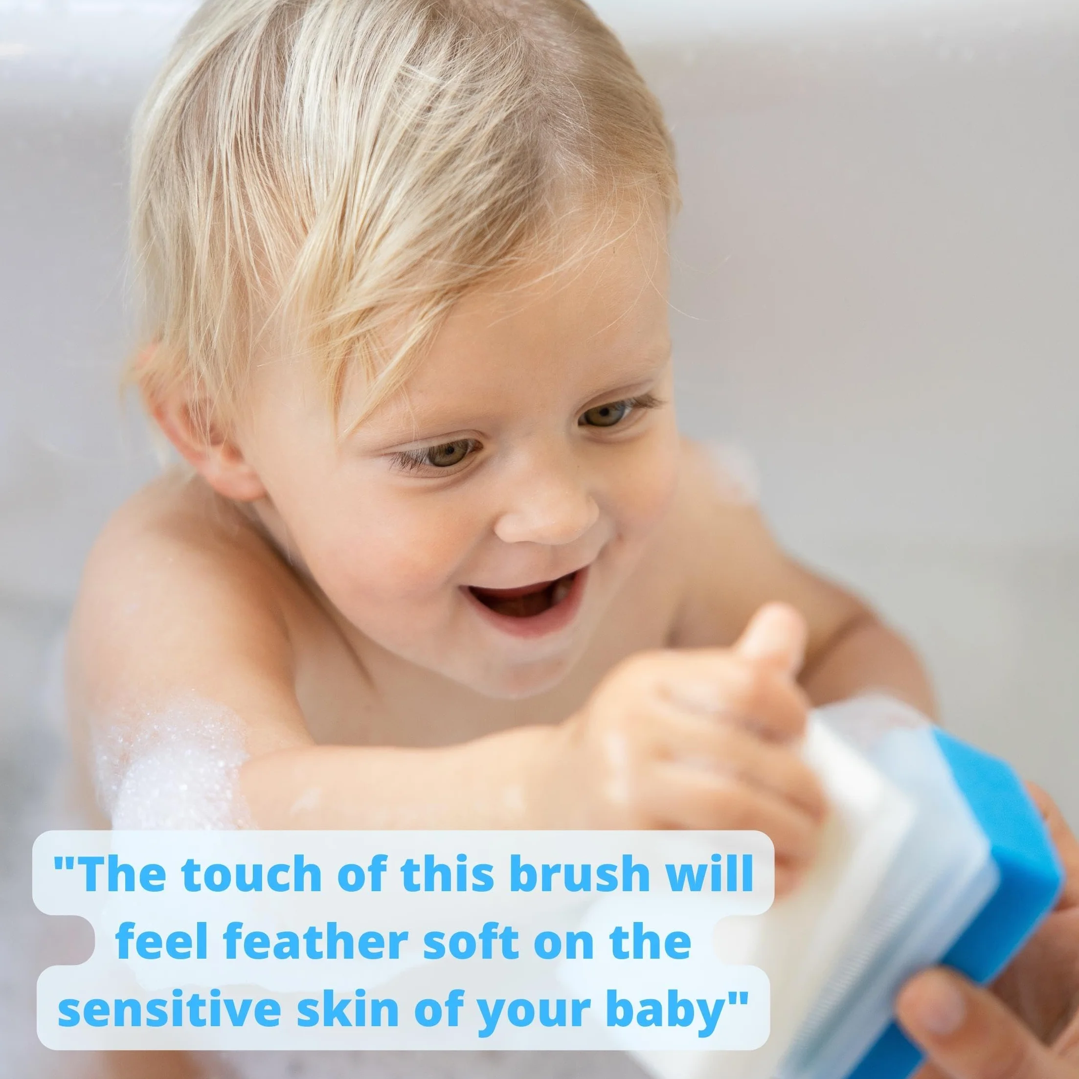 Baby Sponge for Bathing | Extra Soft Cradle Cap Brush | Silicone Massage Combs (5-pack)