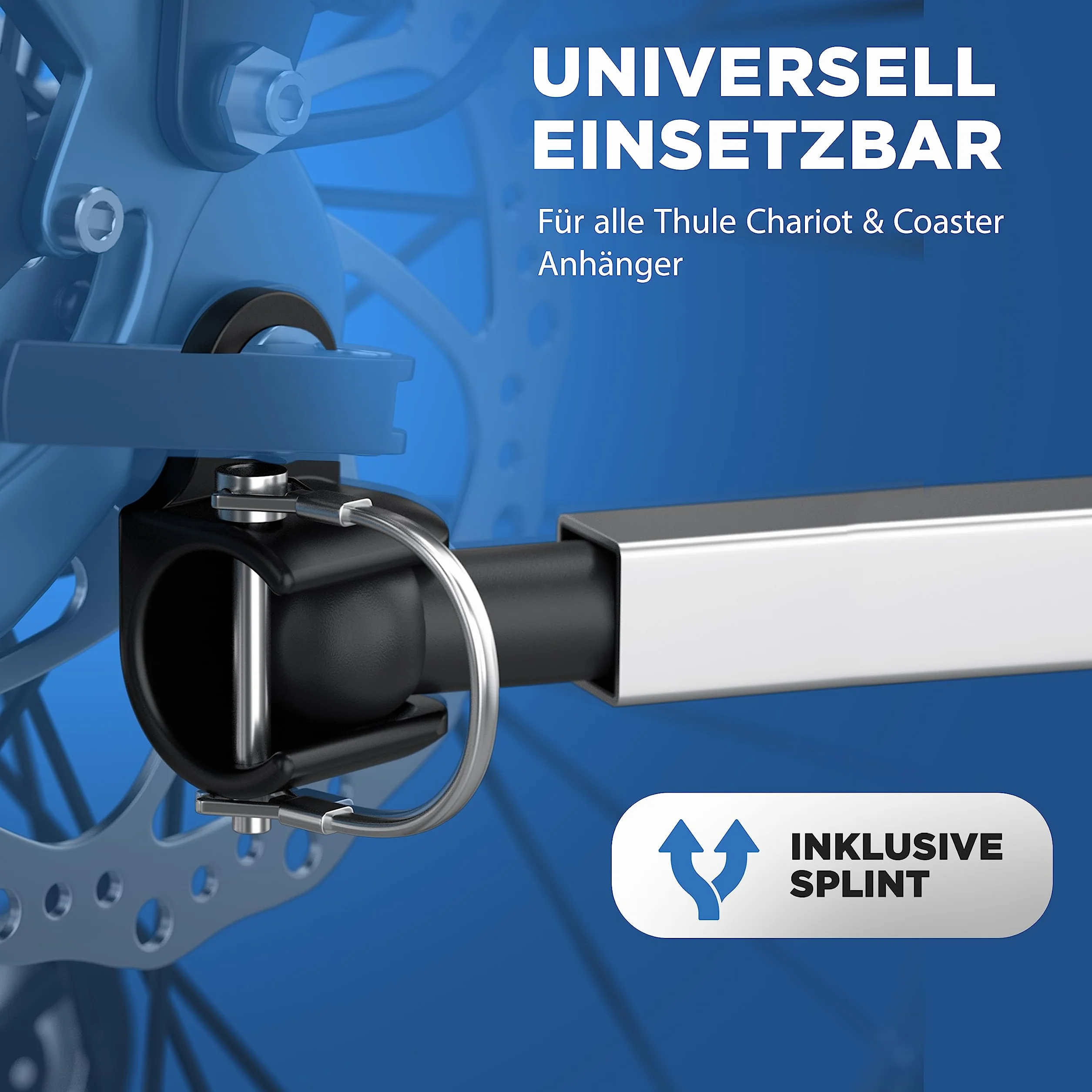 LAINFELD hook for Thule Chariot & Coaster | Mocowanie przyczepy rowerowej z kołkiem bezpieczeństwa | Easy and quick mounting on the bike