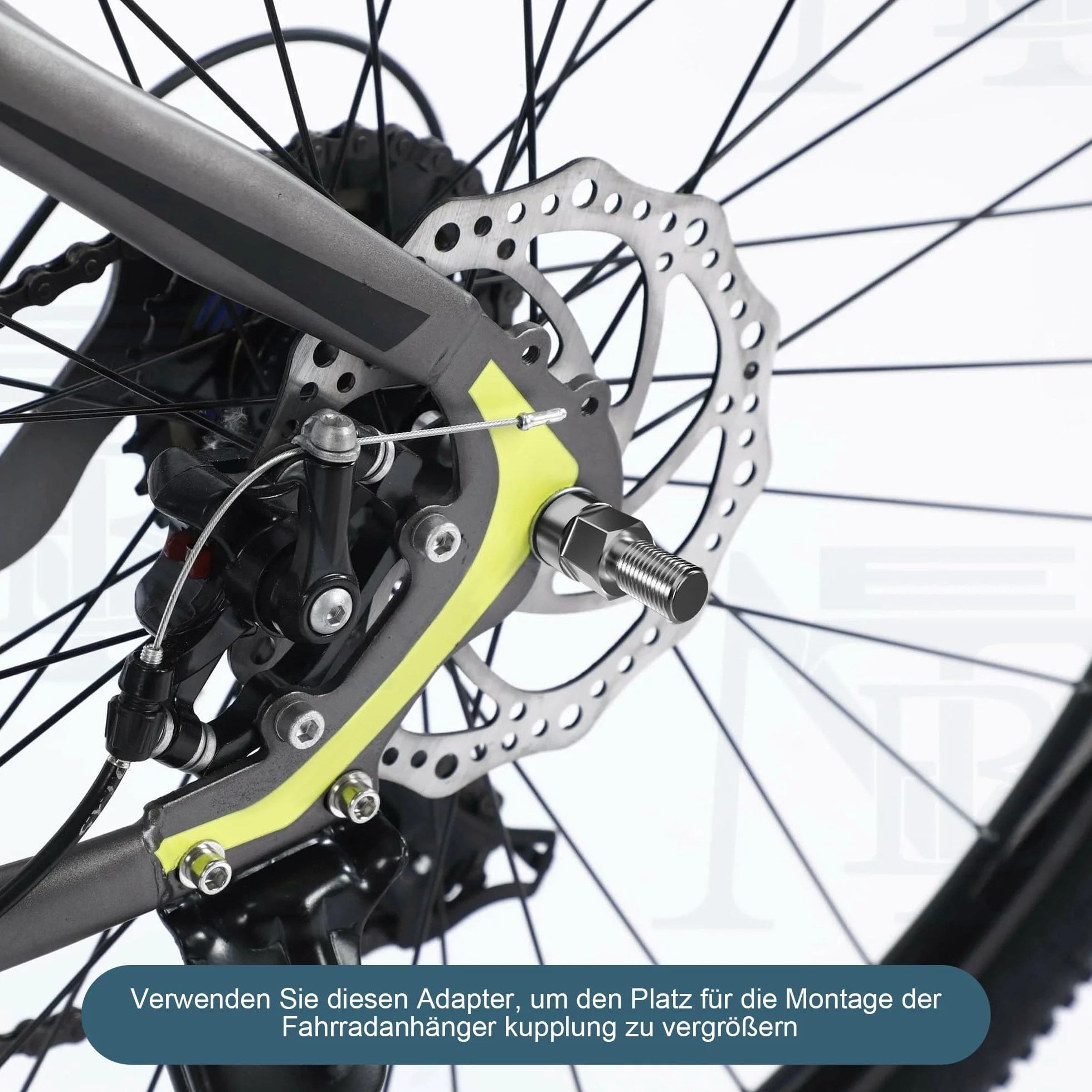 Uniwersalny adapter osi rowerowej EMTB do przyczepy