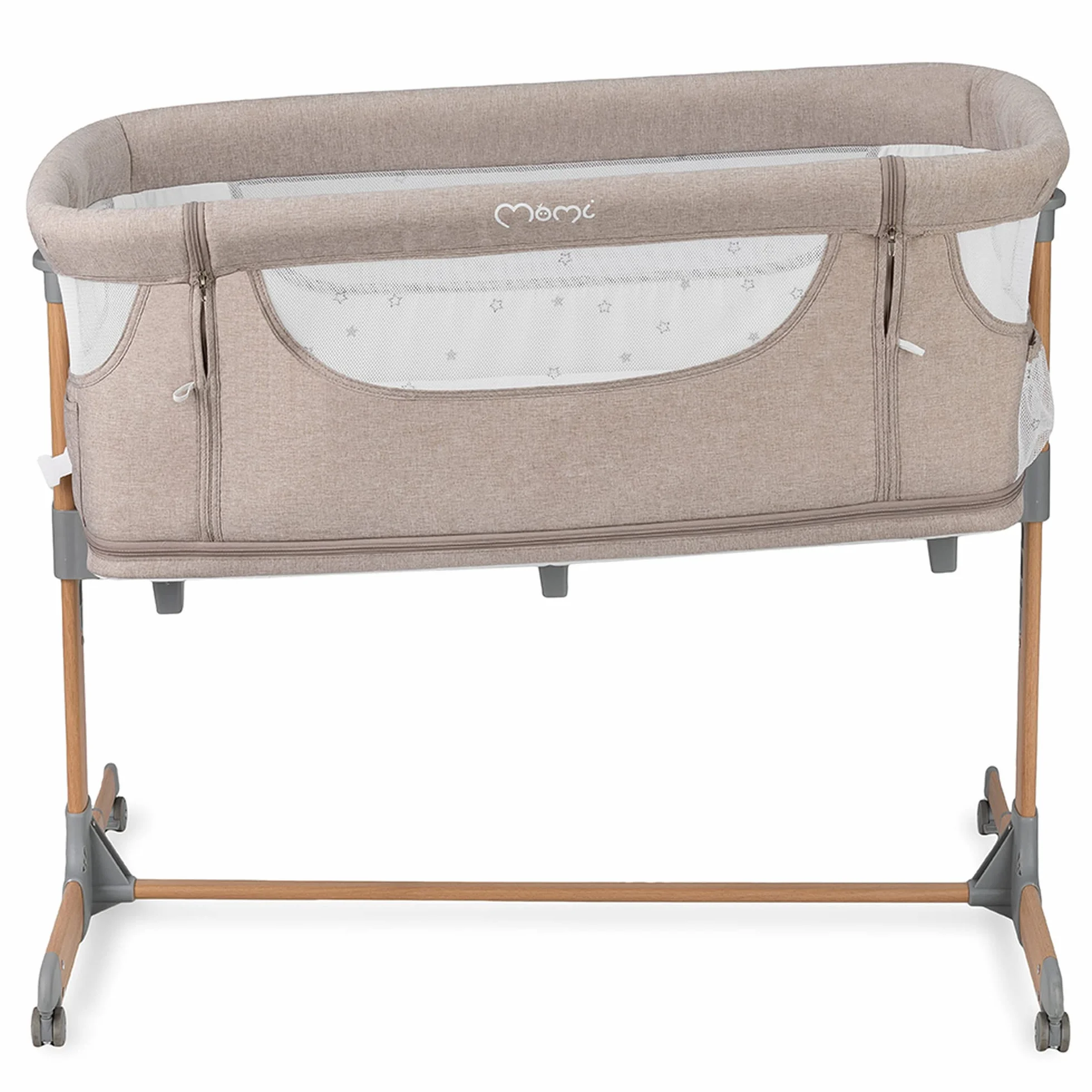 Momi SMART BED Łóżeczko Wielofunkcyjne, Beżowy, do 15 kg