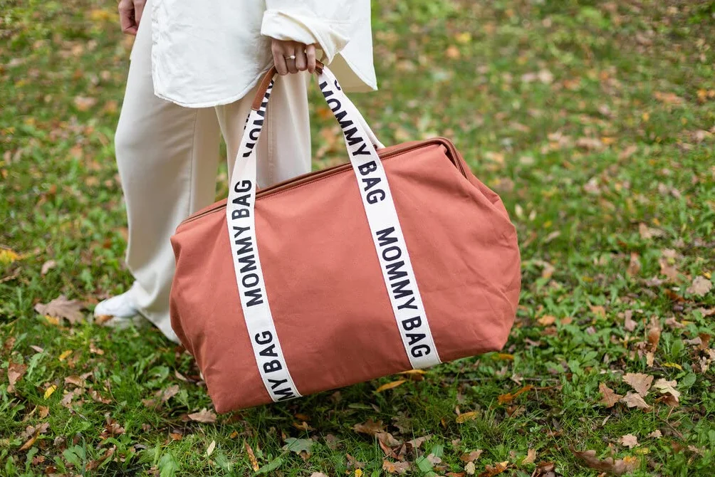 Childhome, Mommy Bag, torba na pieluchy, dla kobiet w ciąży, torba podróżna, duża pojemność - mata do przewijania, regulowany pasek na ramię, przegroda izolowana kieszeń, przejście na walizkę,