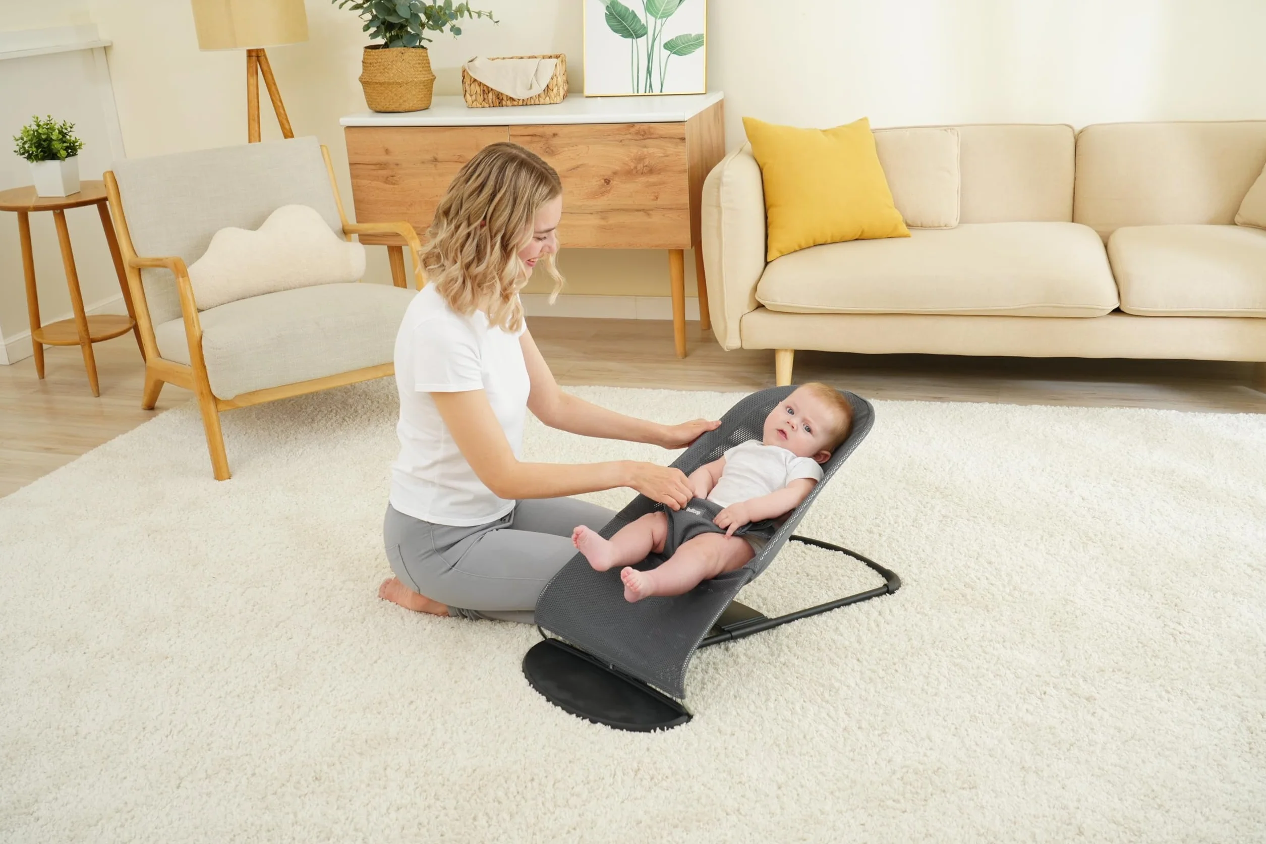 Pokrowiec na leżak dla niemowląt. Pokrowiec na leżak belltop kompatybilny z BabyBjörn Balance Soft i Bliss. Ergonomiczny pokrowiec na hamak: hipoalergiczny