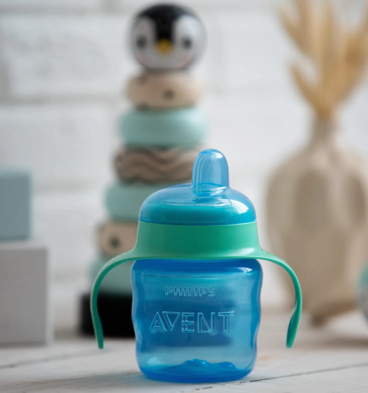 PHILIPS Avent SCF551/05 kubek do dzióbka, zielony i niebieski, 1 sztuka (1 opakowanie)