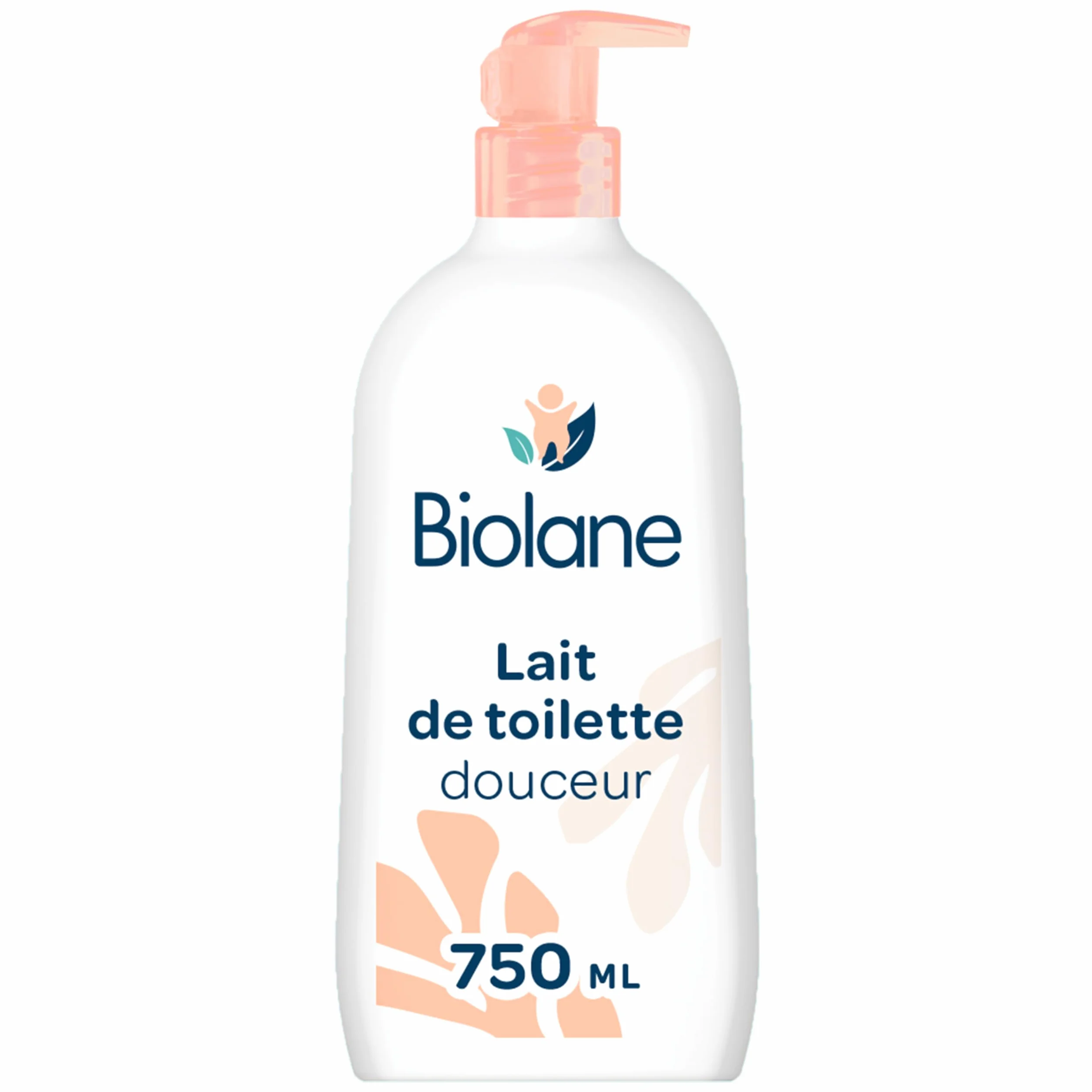 BIOLANE - Mleko toaletowe 750ml - Dziecko - Nowe opakowanie - Czyści twarz, ciało i siedzisko - bez spłukiwania - Miękkie i łagodzące - 99% pochodzenia naturalnego - Wyprodukowano we Francji